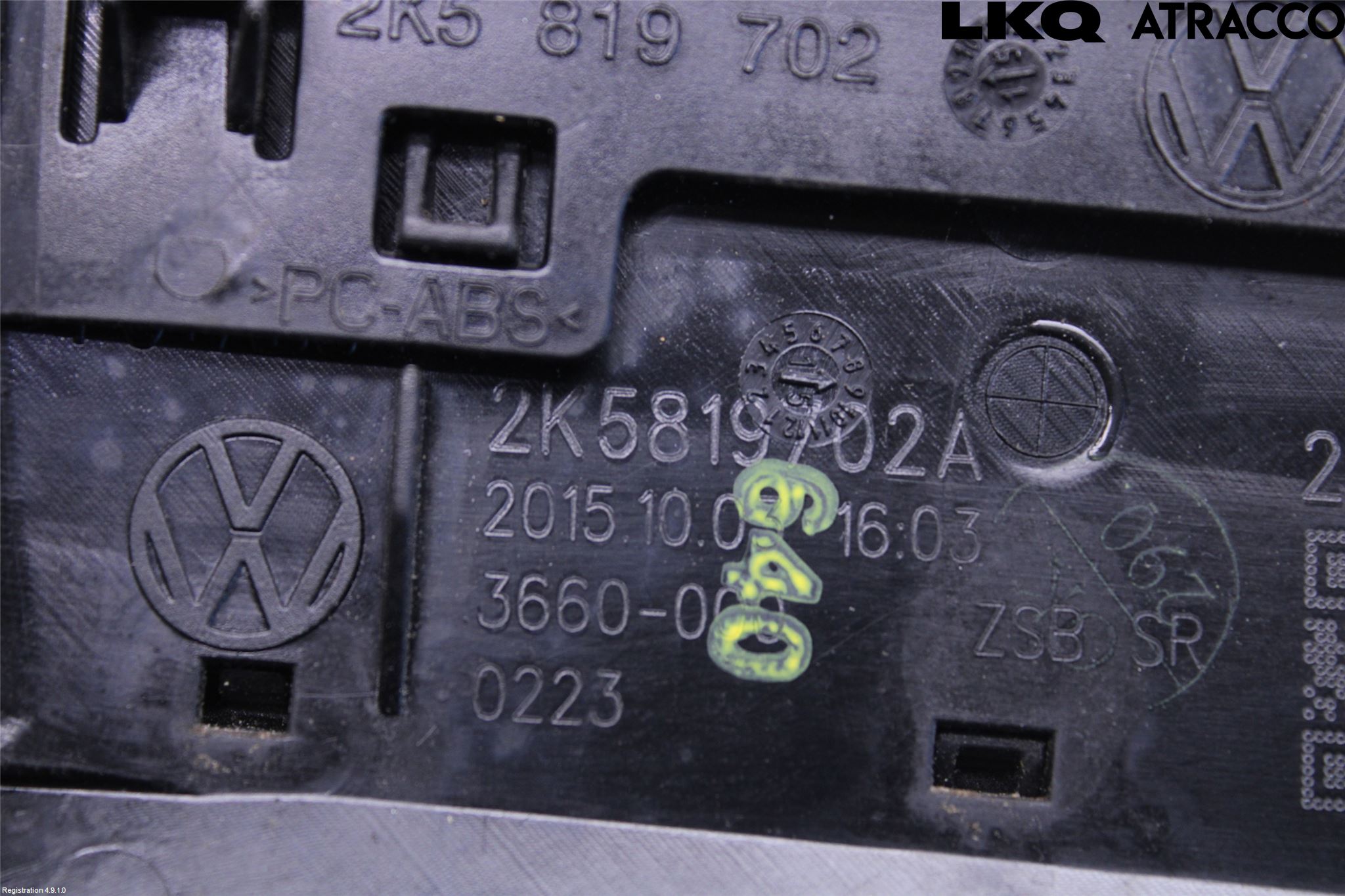 Volkswagen VW CADDY 16-20 Defrosterkanal-Munstycke