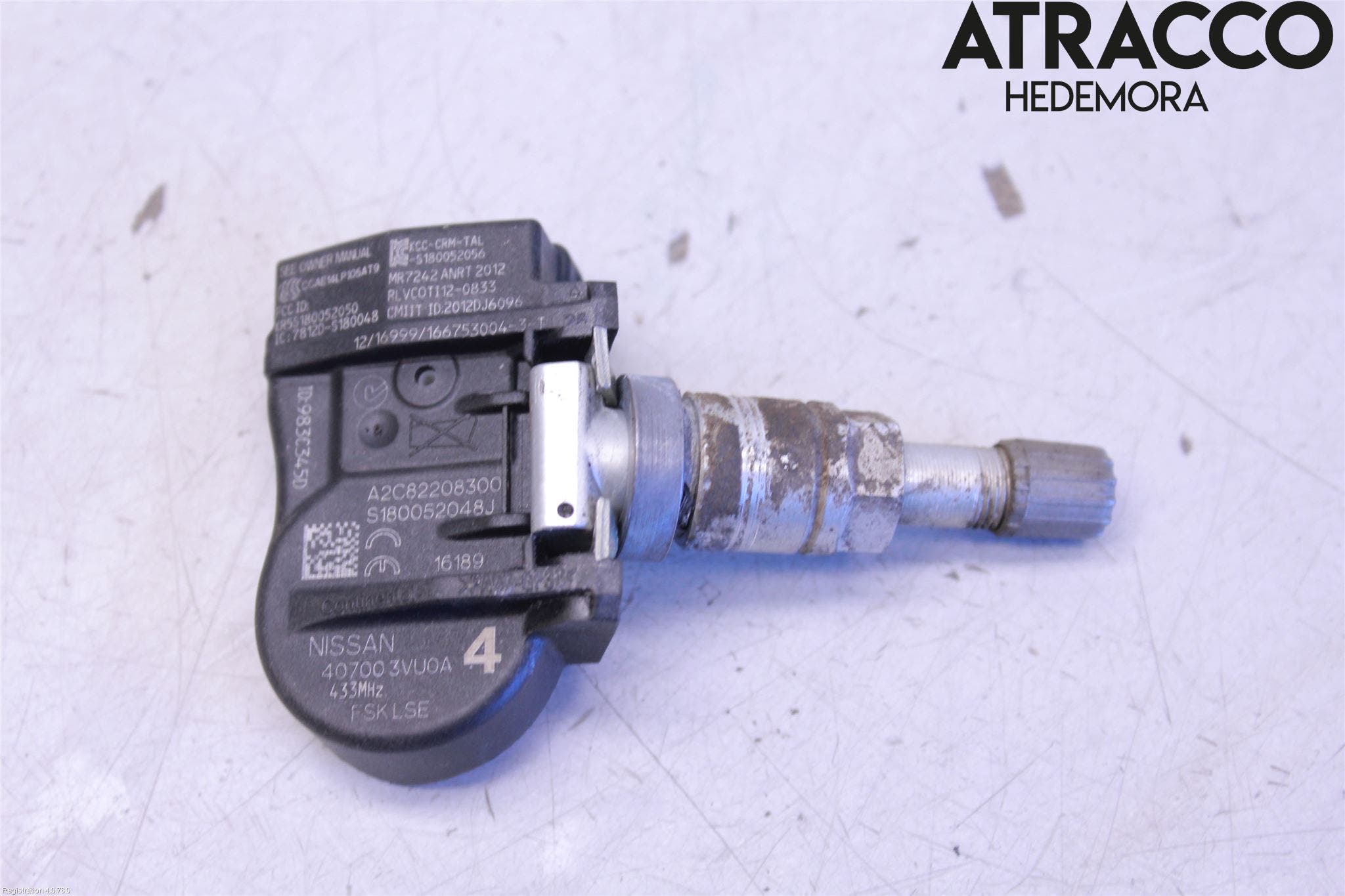 Nissan QASHQAI 14-17 Givare Däcktryck