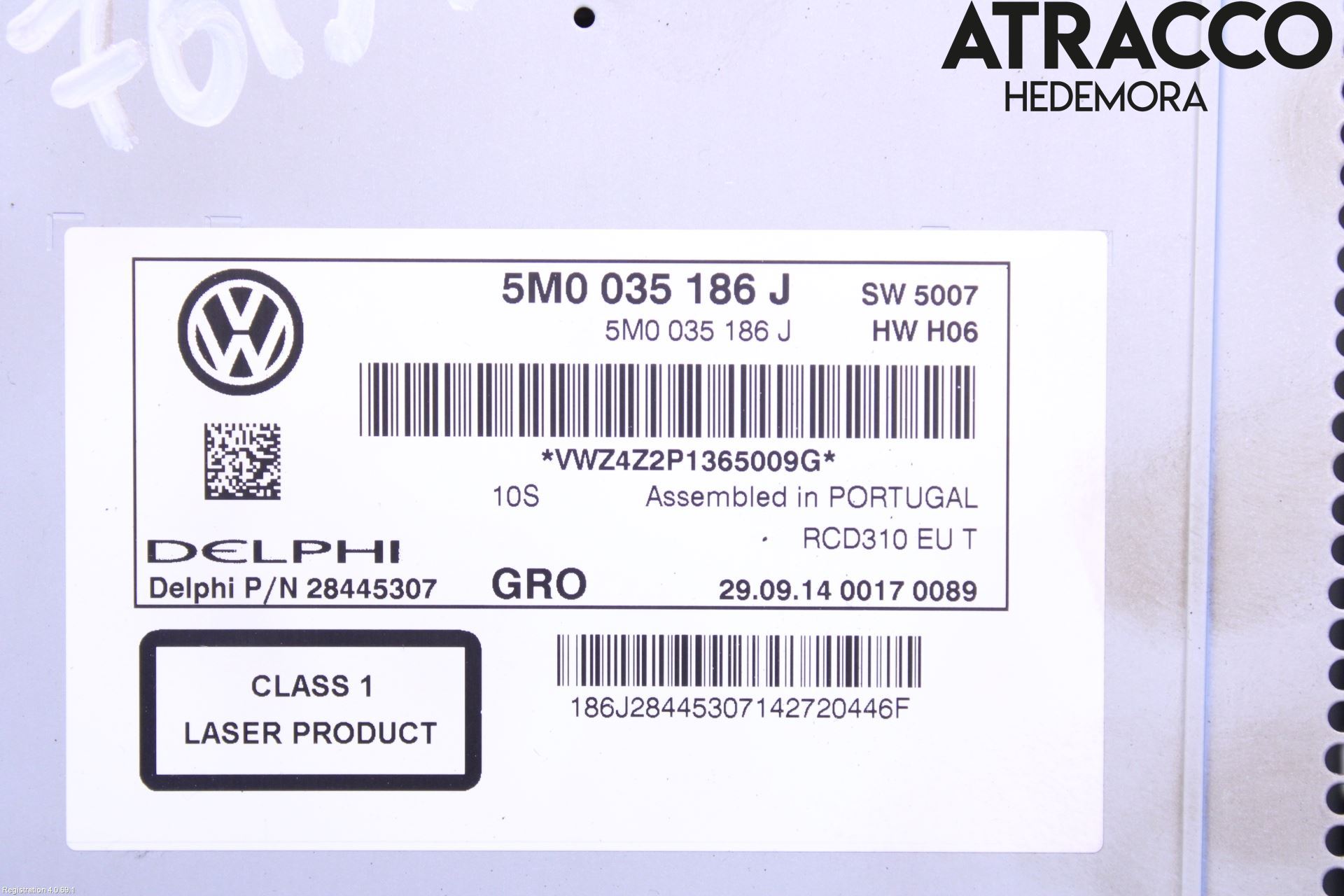 Volkswagen VW TRANSP/CARAVELLE (T5) 04-15 Cd Radio - Multimediapanel