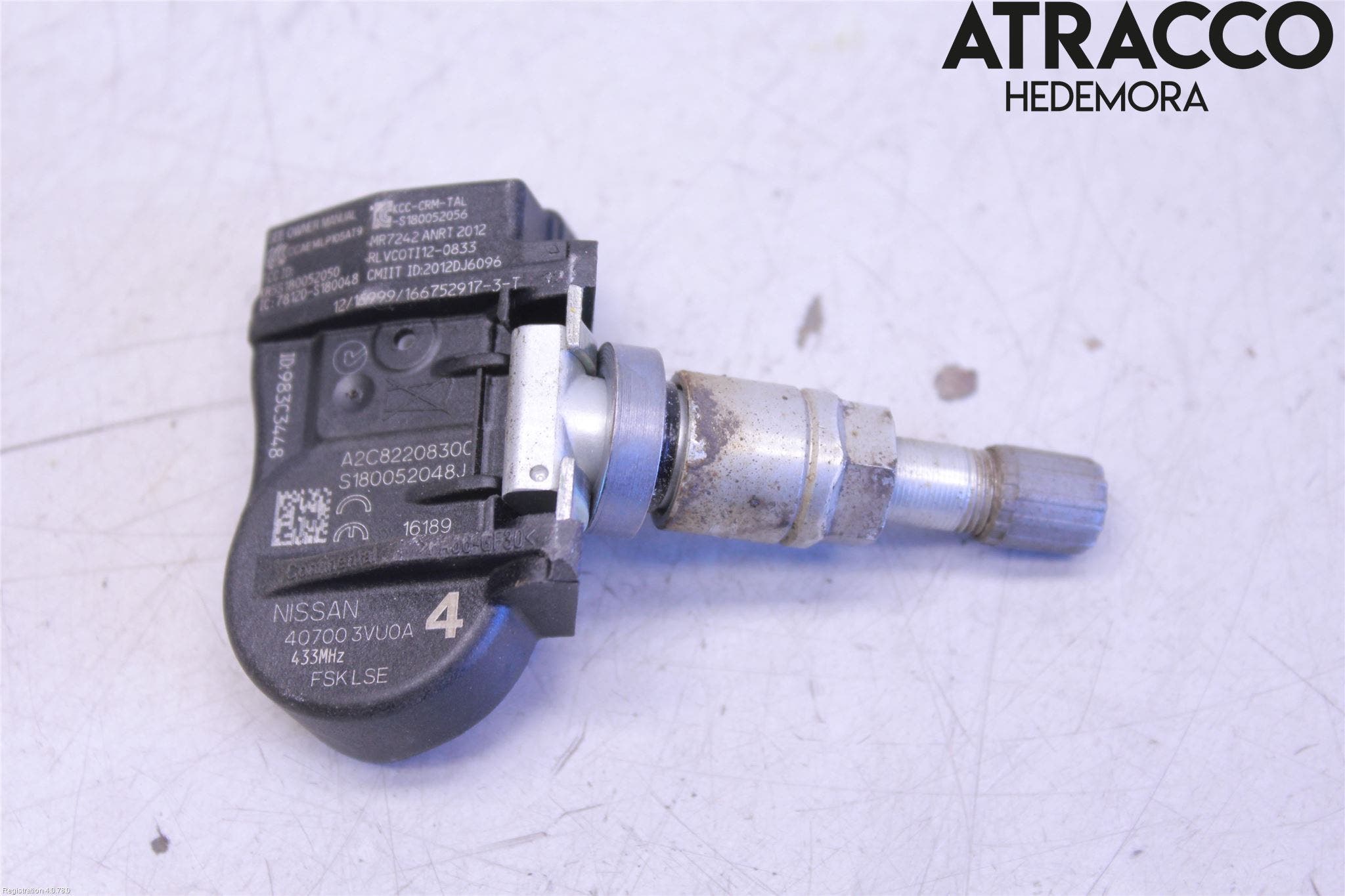 Nissan QASHQAI 14-17 Givare Däcktryck