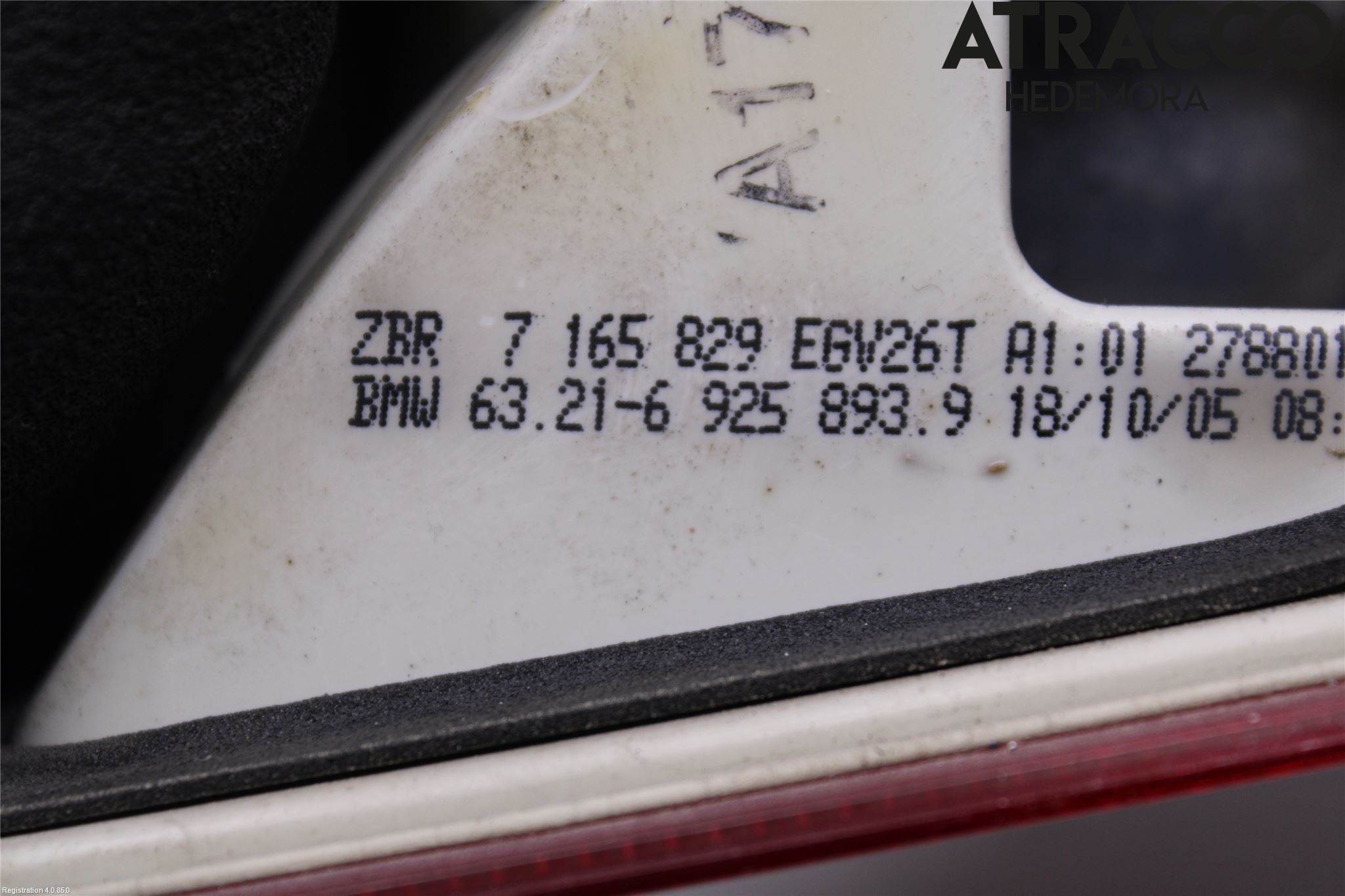 BMW 5 E60/61 Sed/Tou 02-10 Bakljus Lucka Vä