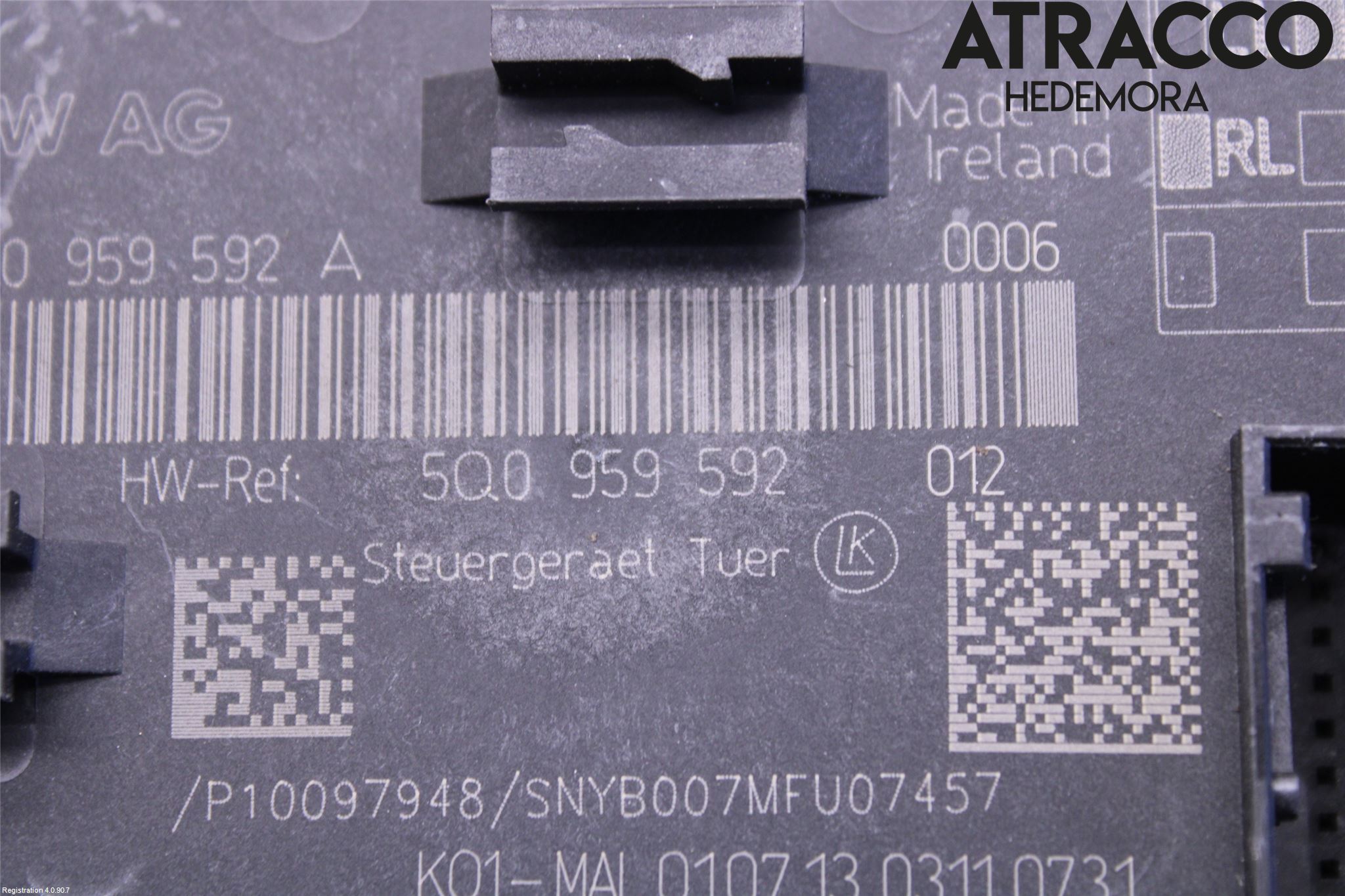 Volkswagen VW GOLF / E-GOLF VII 13-20 Styrenhet Dörr