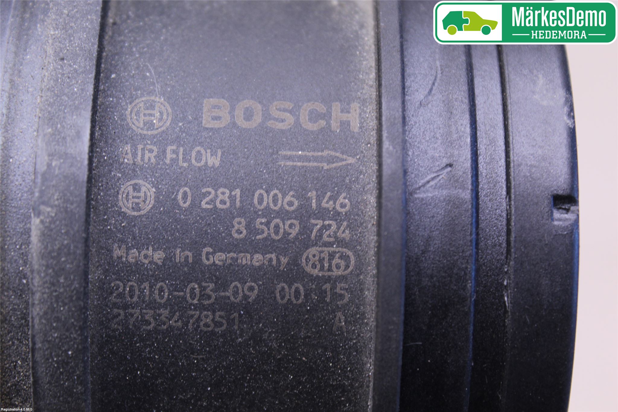 BMW X1 E84 10-15 Injluftmassamätare