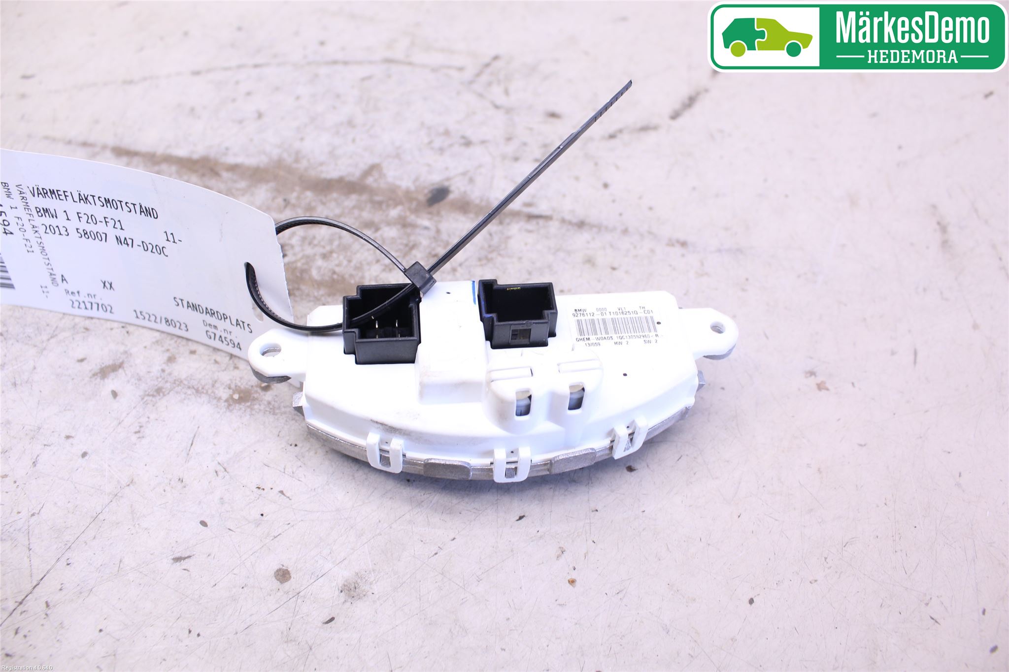 BMW 1 F20/F21 11-19 Värmefläktsmotstånd