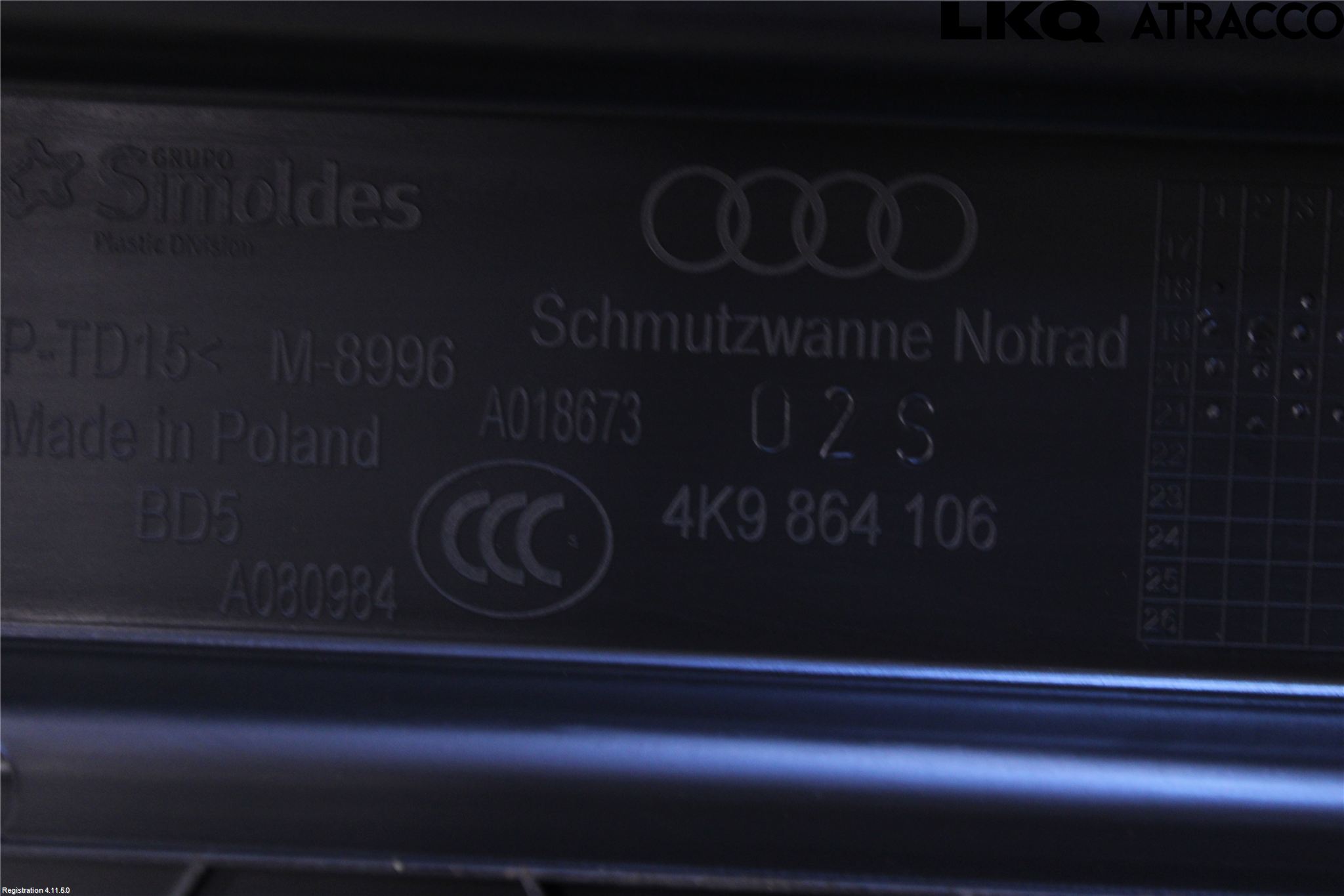 Audi A6 F2/C8 19- Bagage Golv