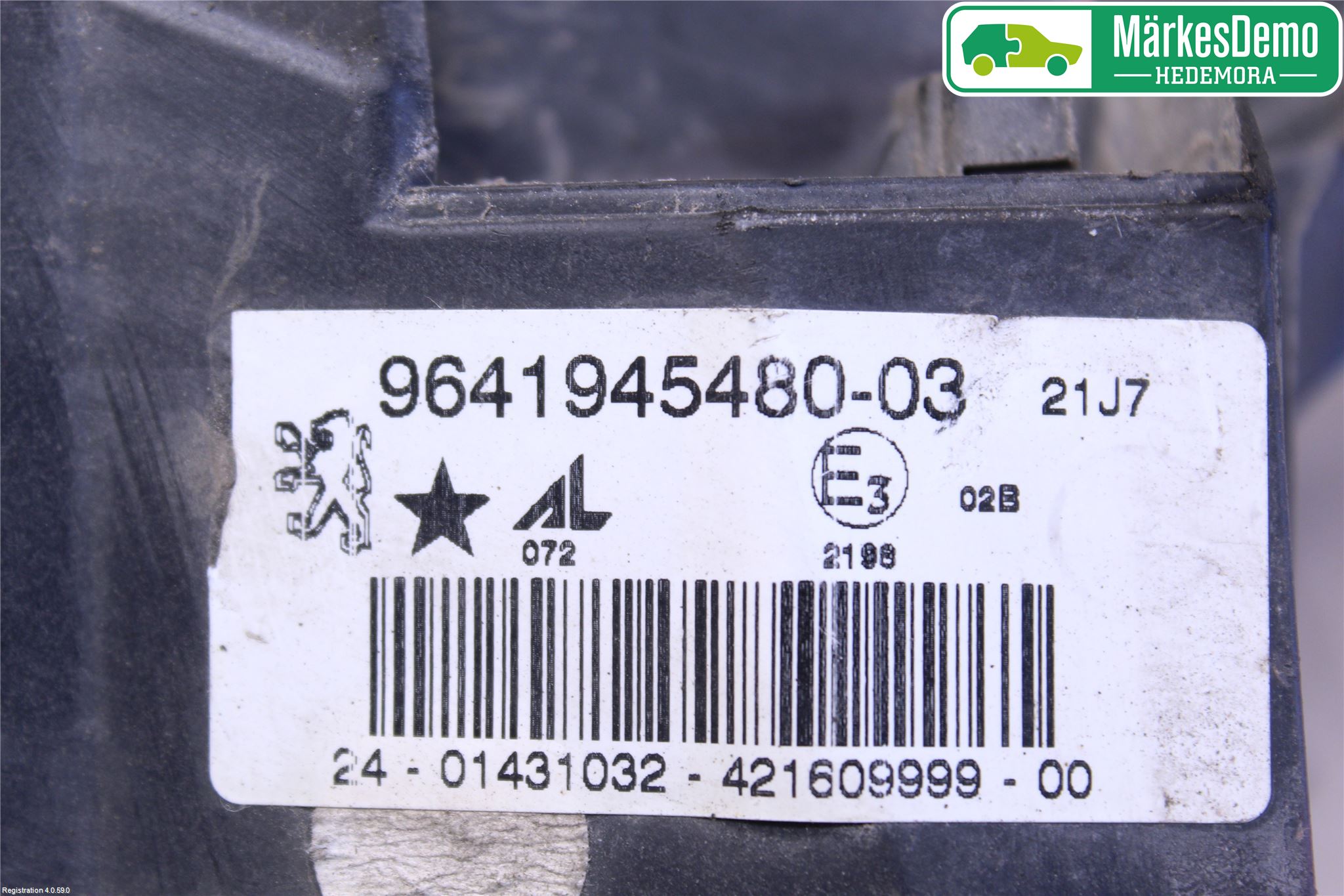Peugeot 407 Dimljus-Varselljus Fram