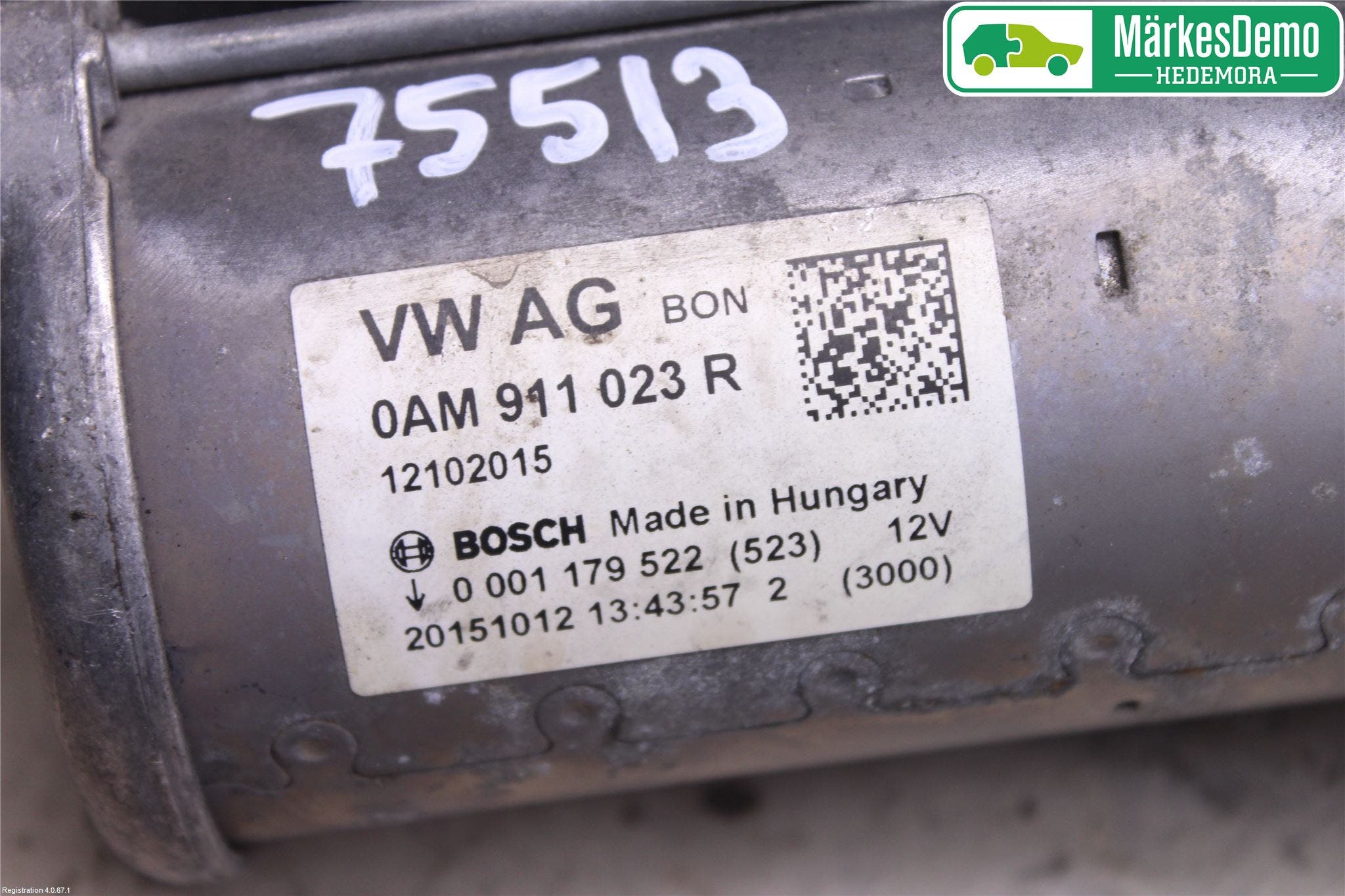 Volkswagen VW POLO 10-17 Startmotor