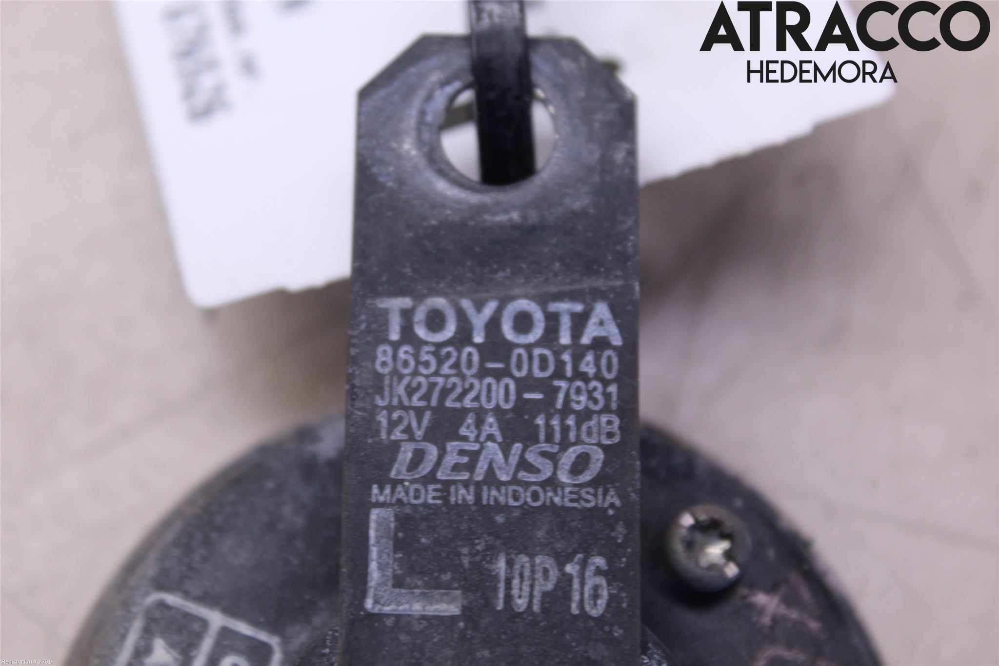Toyota YARIS XP130 12-14 Signalhorn