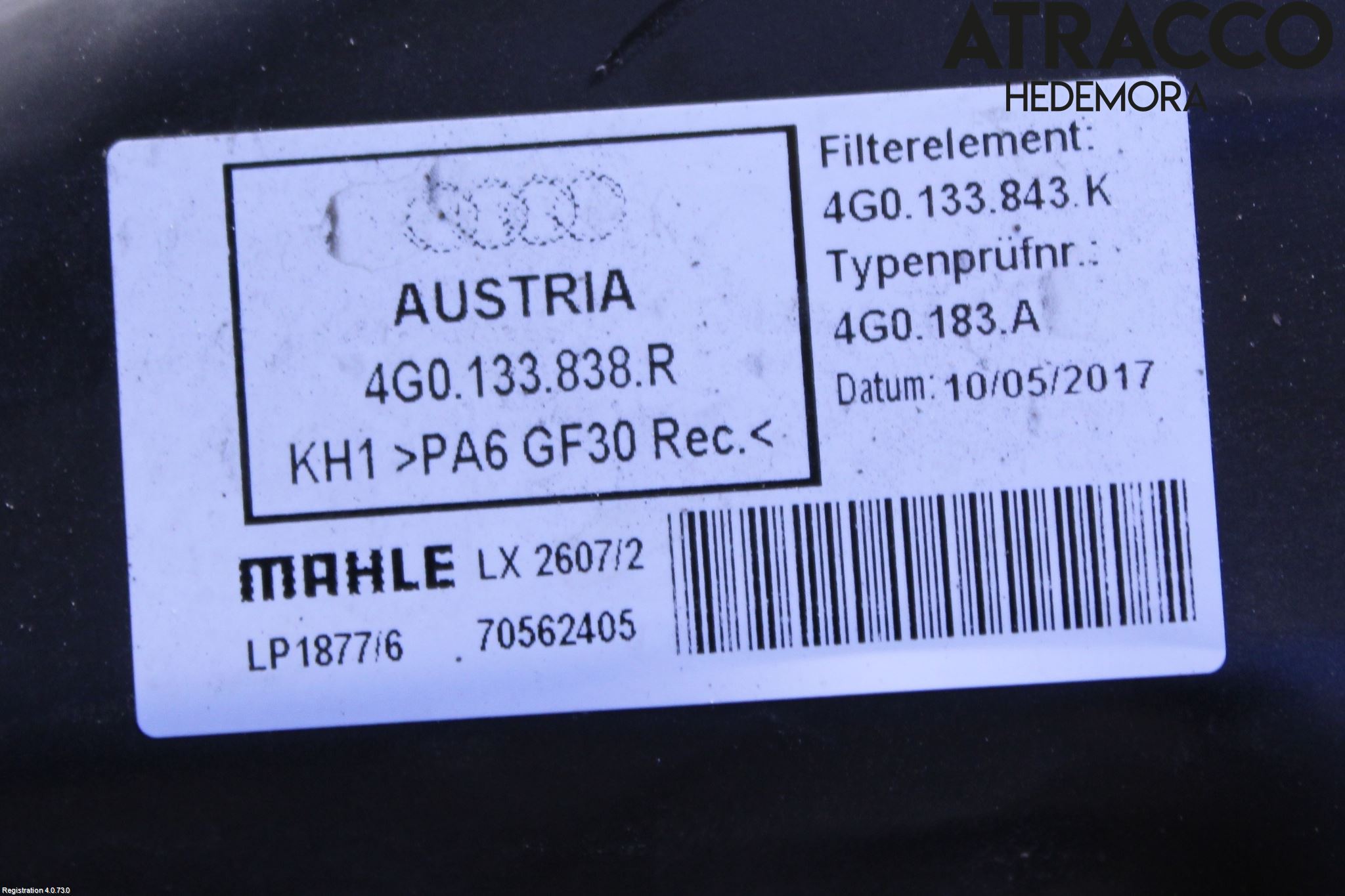 Audi A6/S6 4G 11-18 Luftrenare