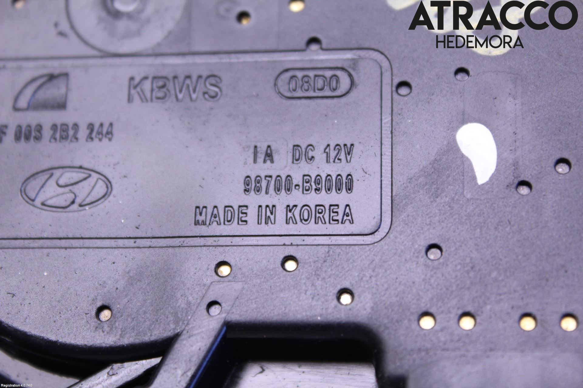 Hyundai i10 BA 14-16 Torkarmotor Baklucka