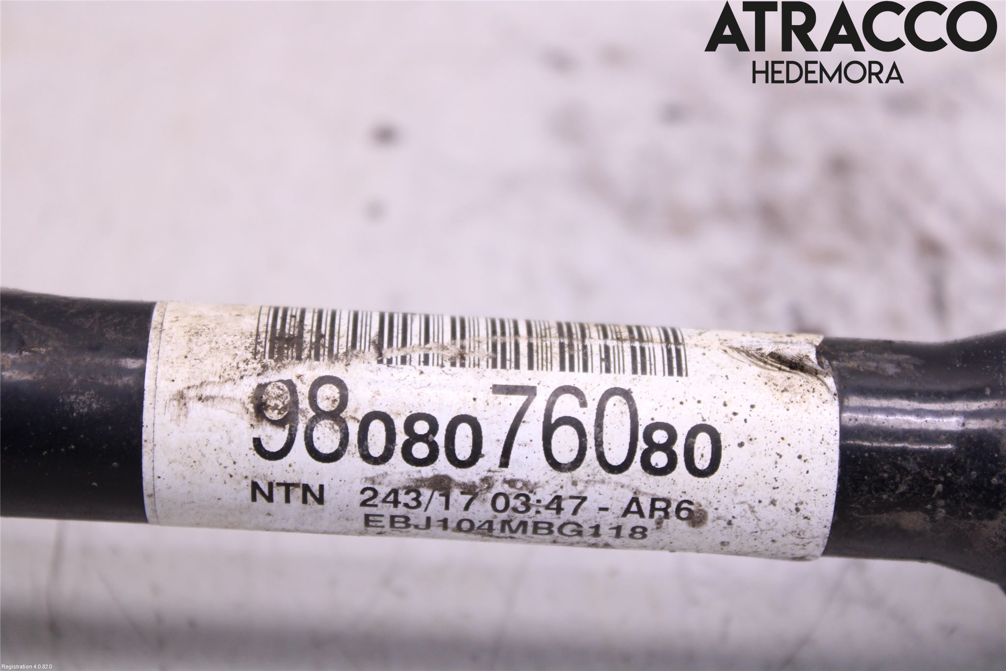 Peugeot 5008 17-24 Drivaxel Fram Höger