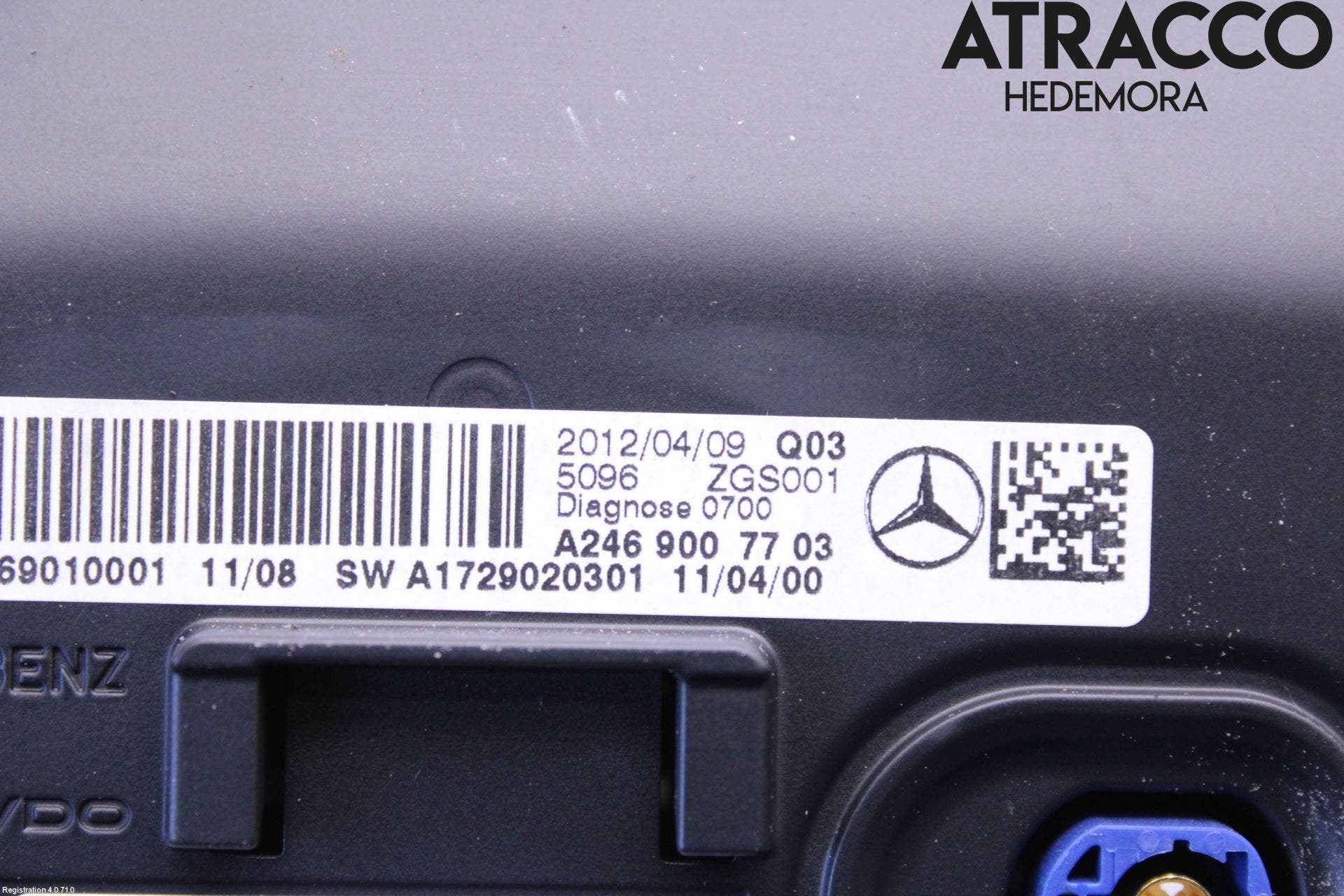 Mercedes-Benz MB B-KLASS (W246/W242) 12-19 Multifunktionsdisplay