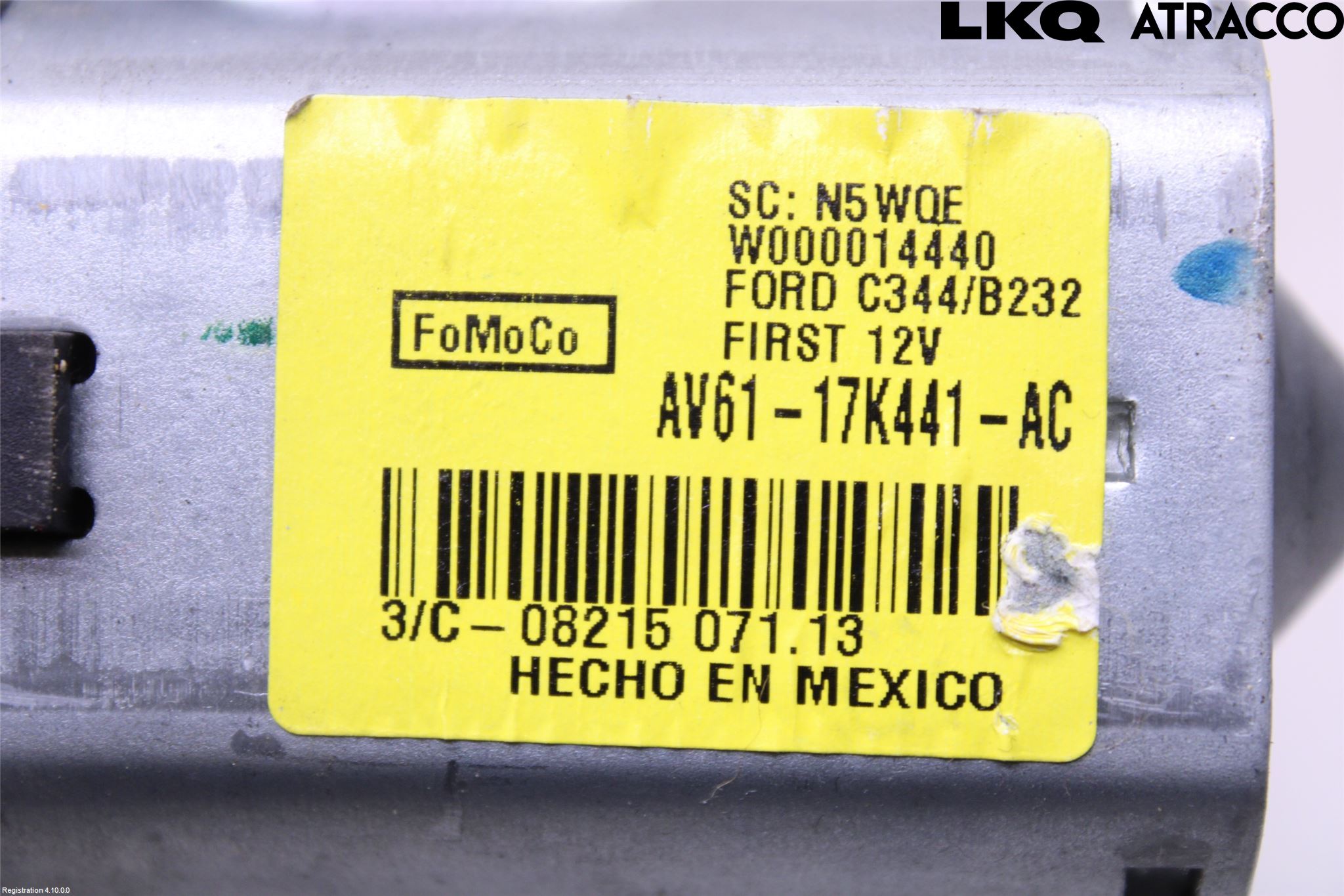 Ford GRAND C-MAX  11-14 Torkarmotor Baklucka