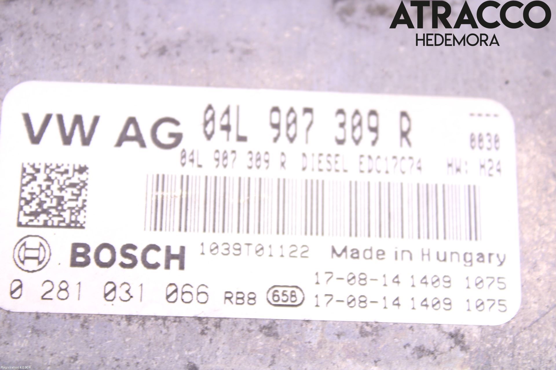 Volkswagen VW GOLF / E-GOLF VII 13-20 Styrenhet Inspump Diesel