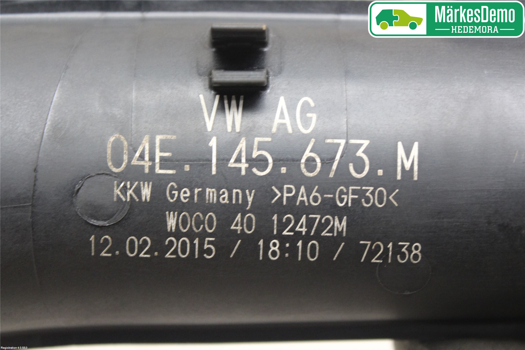 Volkswagen VW GOLF / E-GOLF VII 13-20 Laddluft-Intercoolerrör