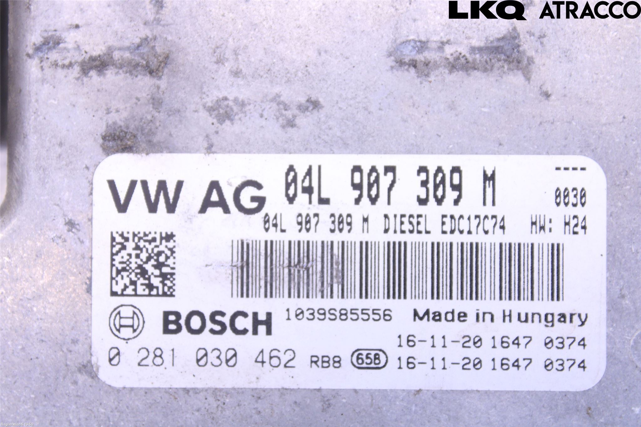 Volkswagen VW PASSAT 15-19 Styrenhet Inspump Diesel