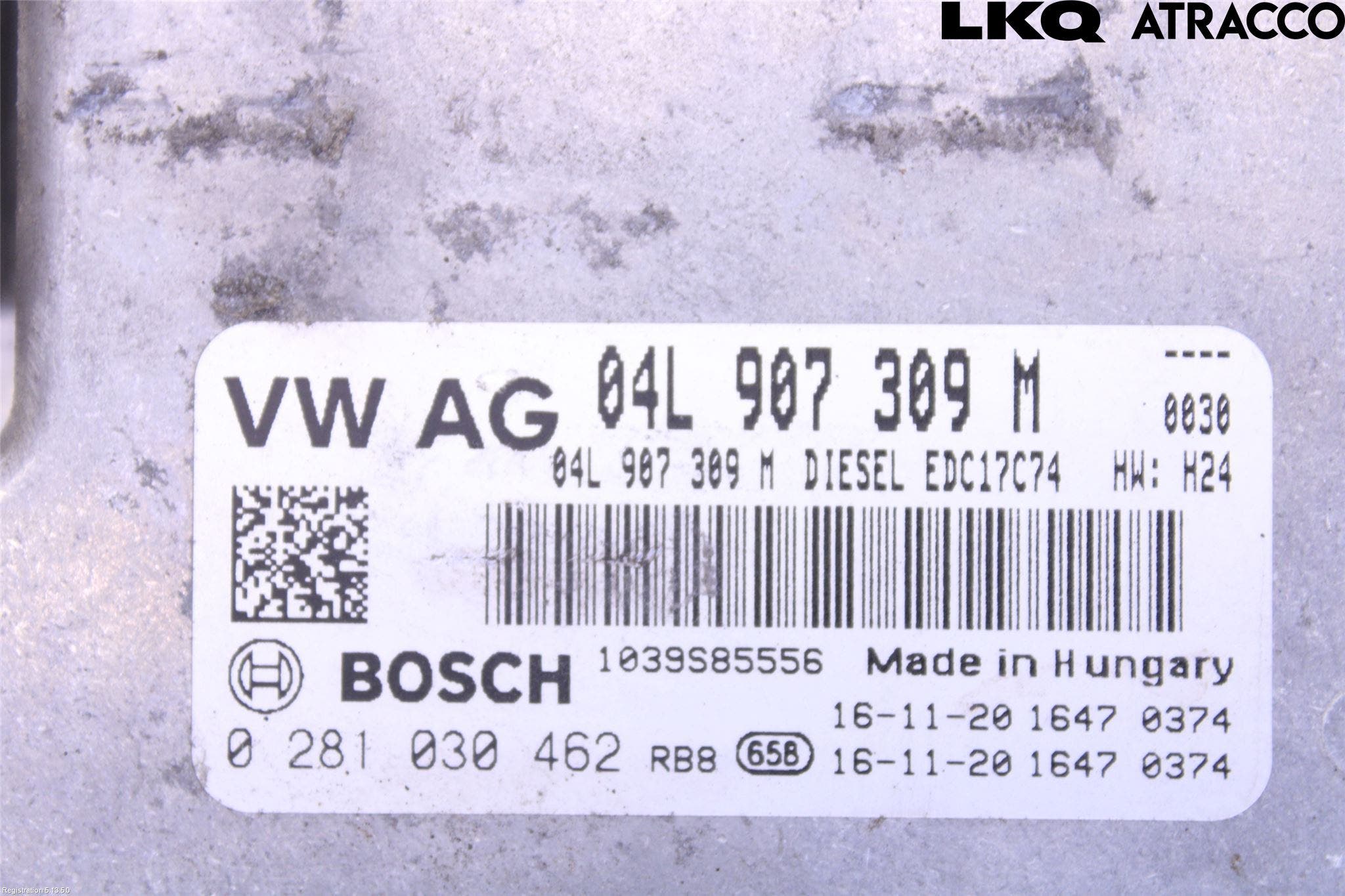 Volkswagen VW PASSAT 15-19 Styrenhet Inspump Diesel