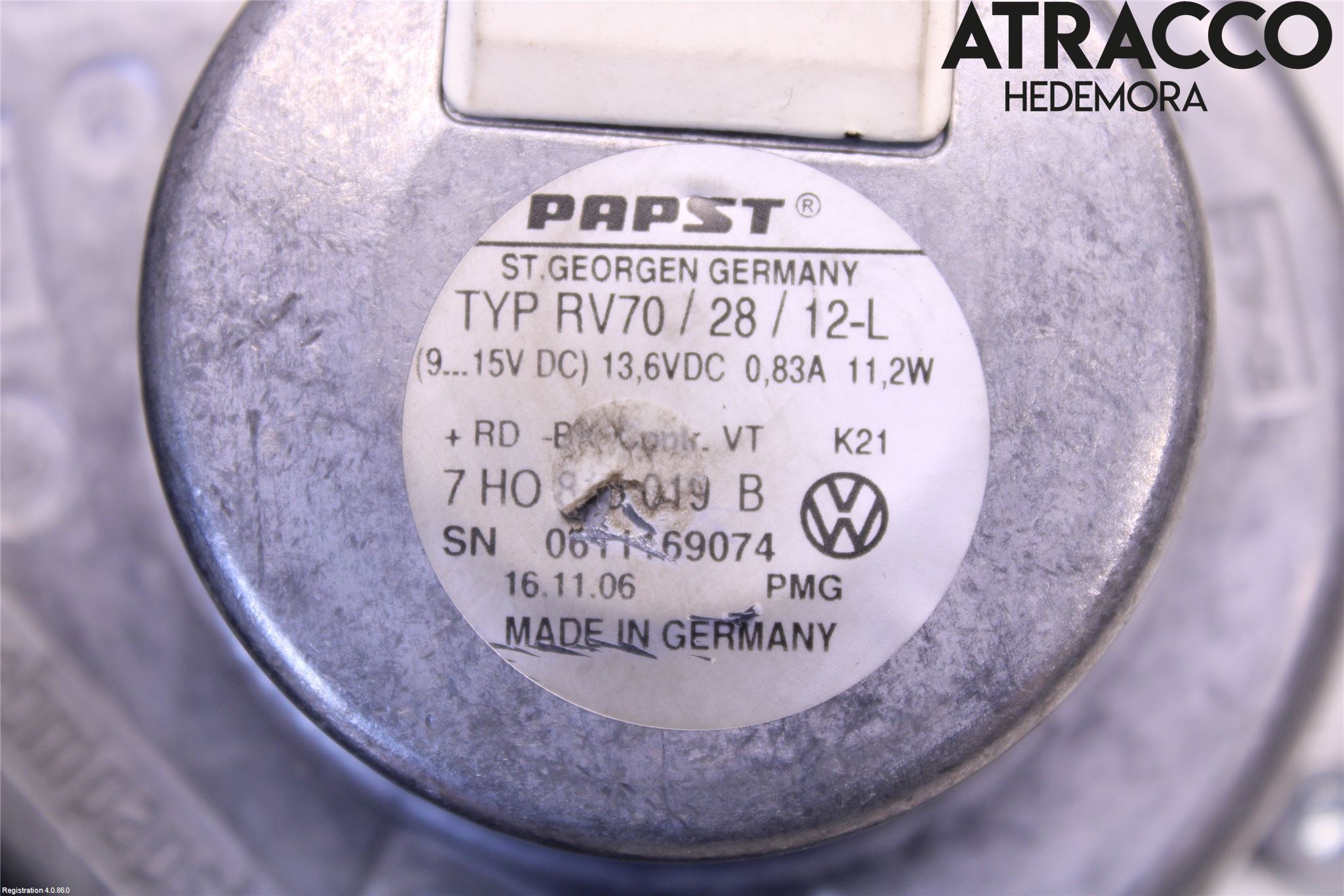 Volkswagen VW TRANSP/CARAVELLE (T5) 04-15 Värmefläkt