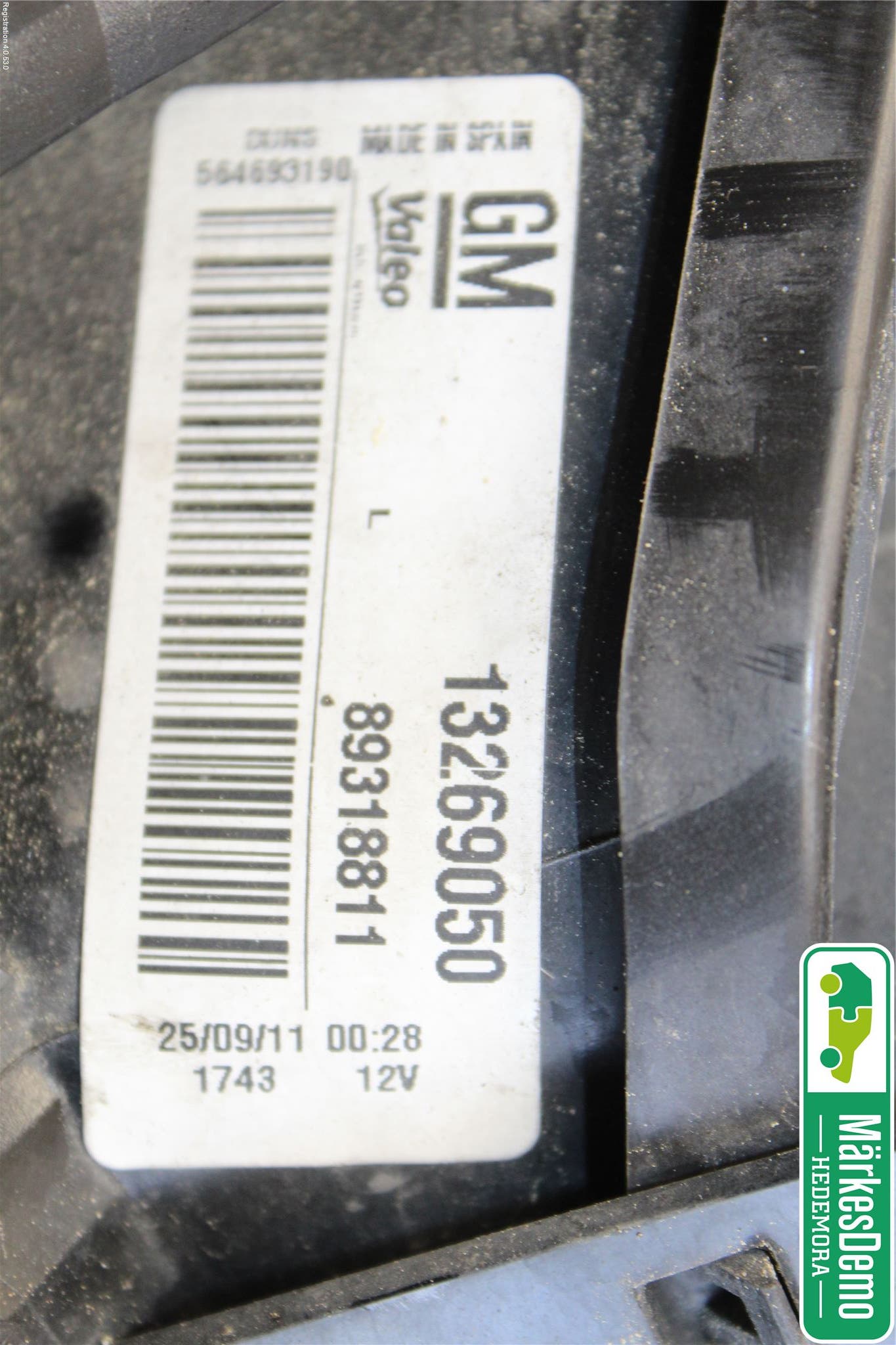 Opel CORSA D 07-14 Bakljus Vänster