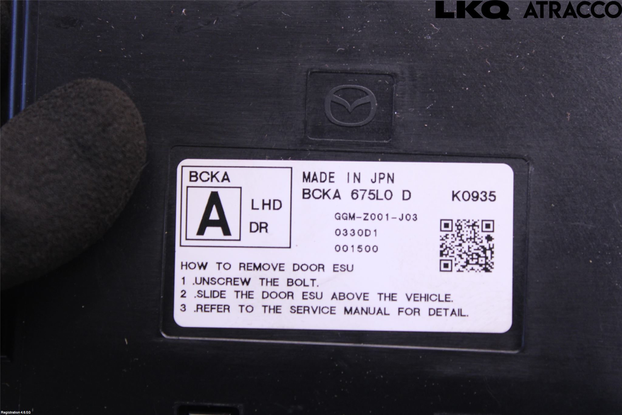 Mazda CX-30 20- Styrenhet Dörr