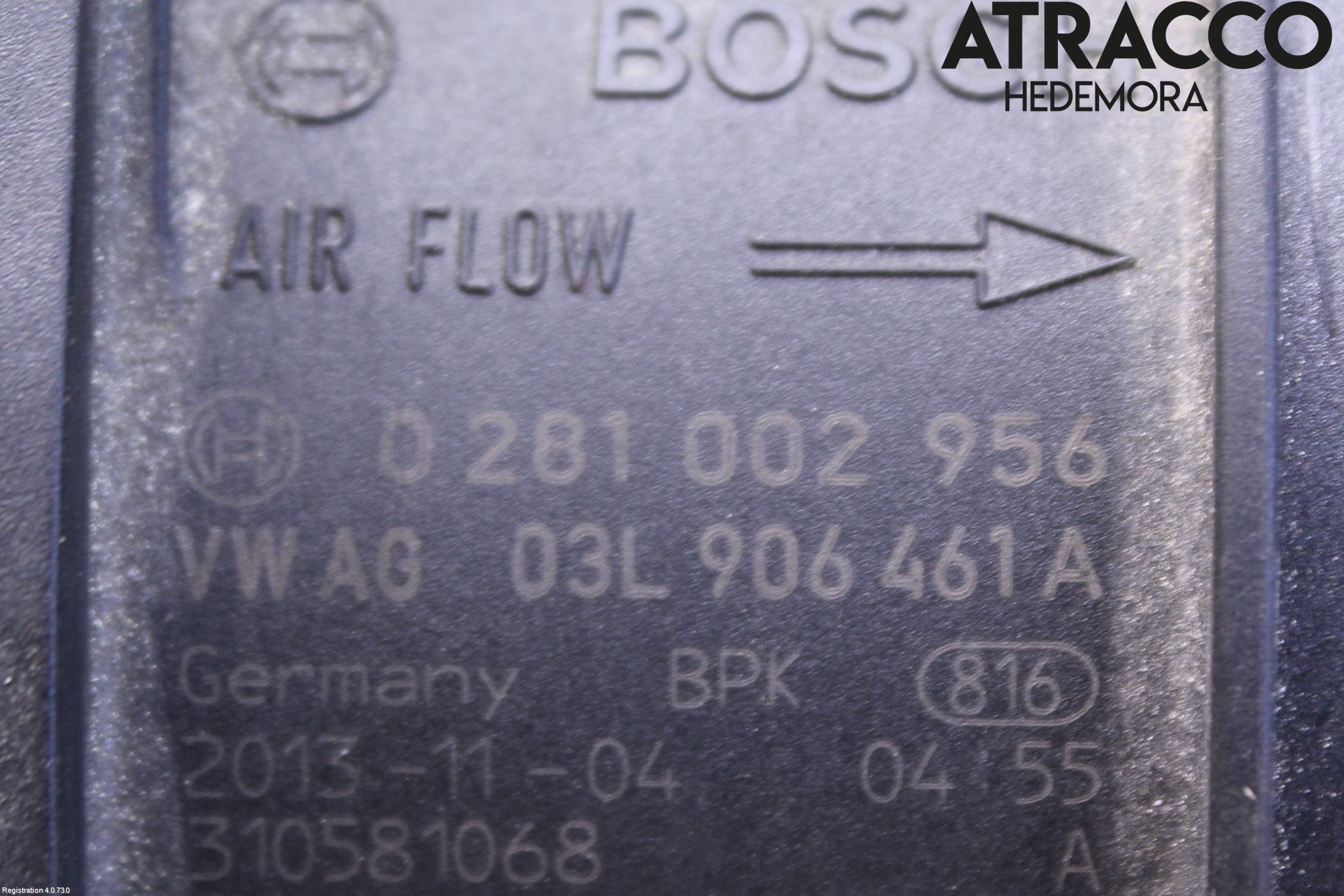 Audi A4 ALLROAD 09-16 Injluftmassamätare