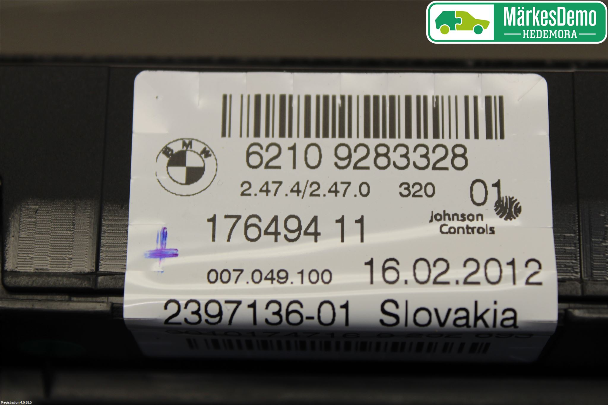 BMW 3 F30/F31/F80 12-19 Instrument Komb