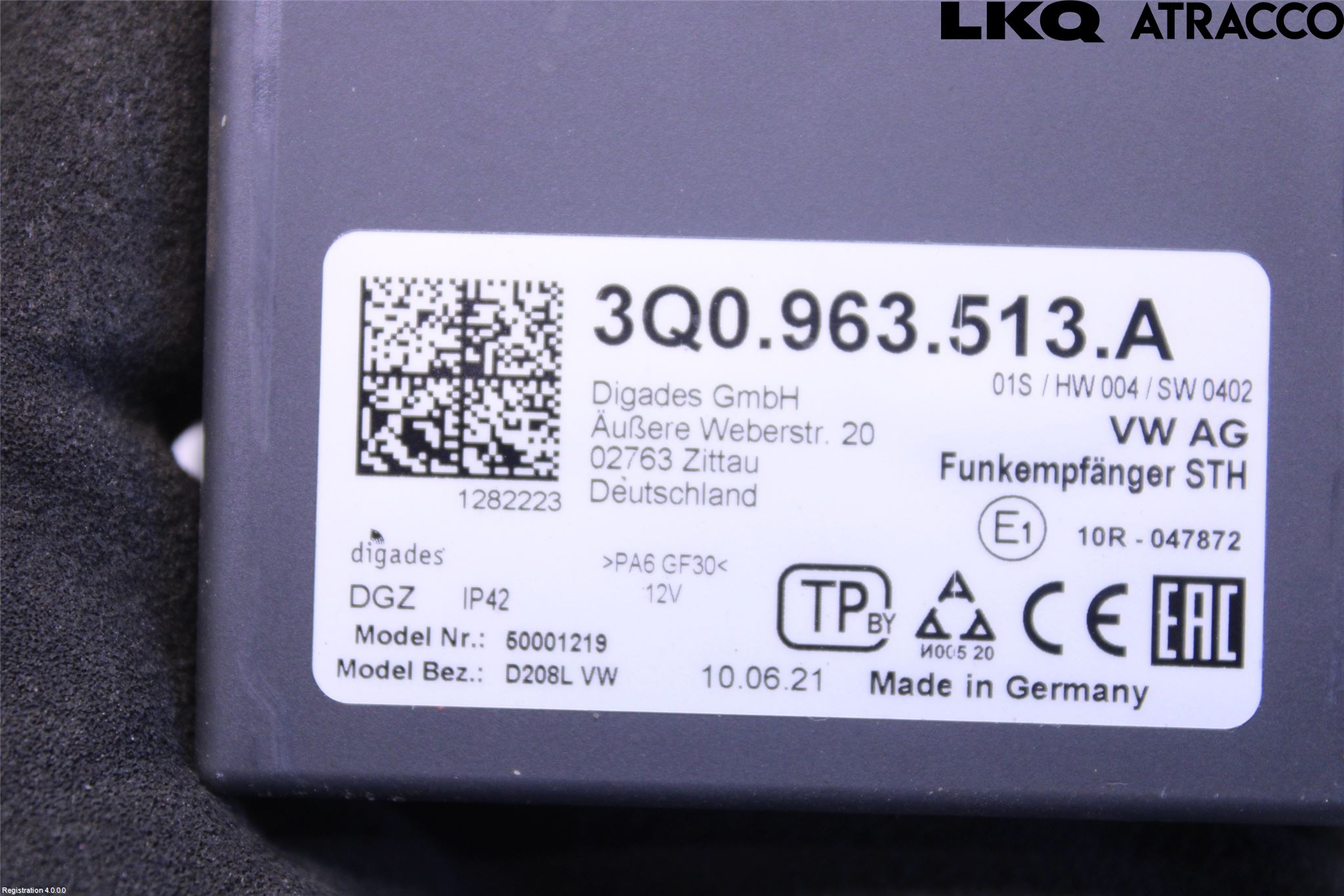 Audi A6 F2/C8 19- Styrenhet Bensin-Dieselvärmare