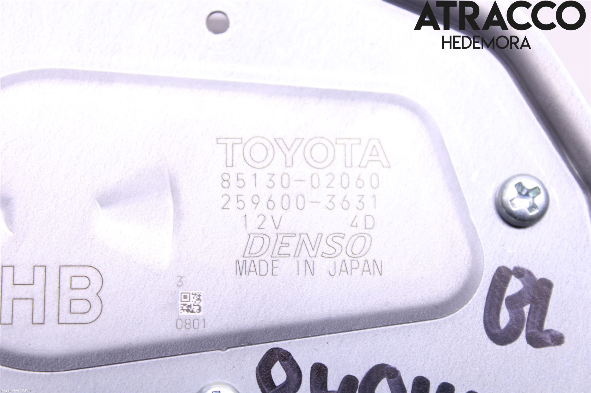 Toyota COROLLA 19- Torkarmotor Baklucka