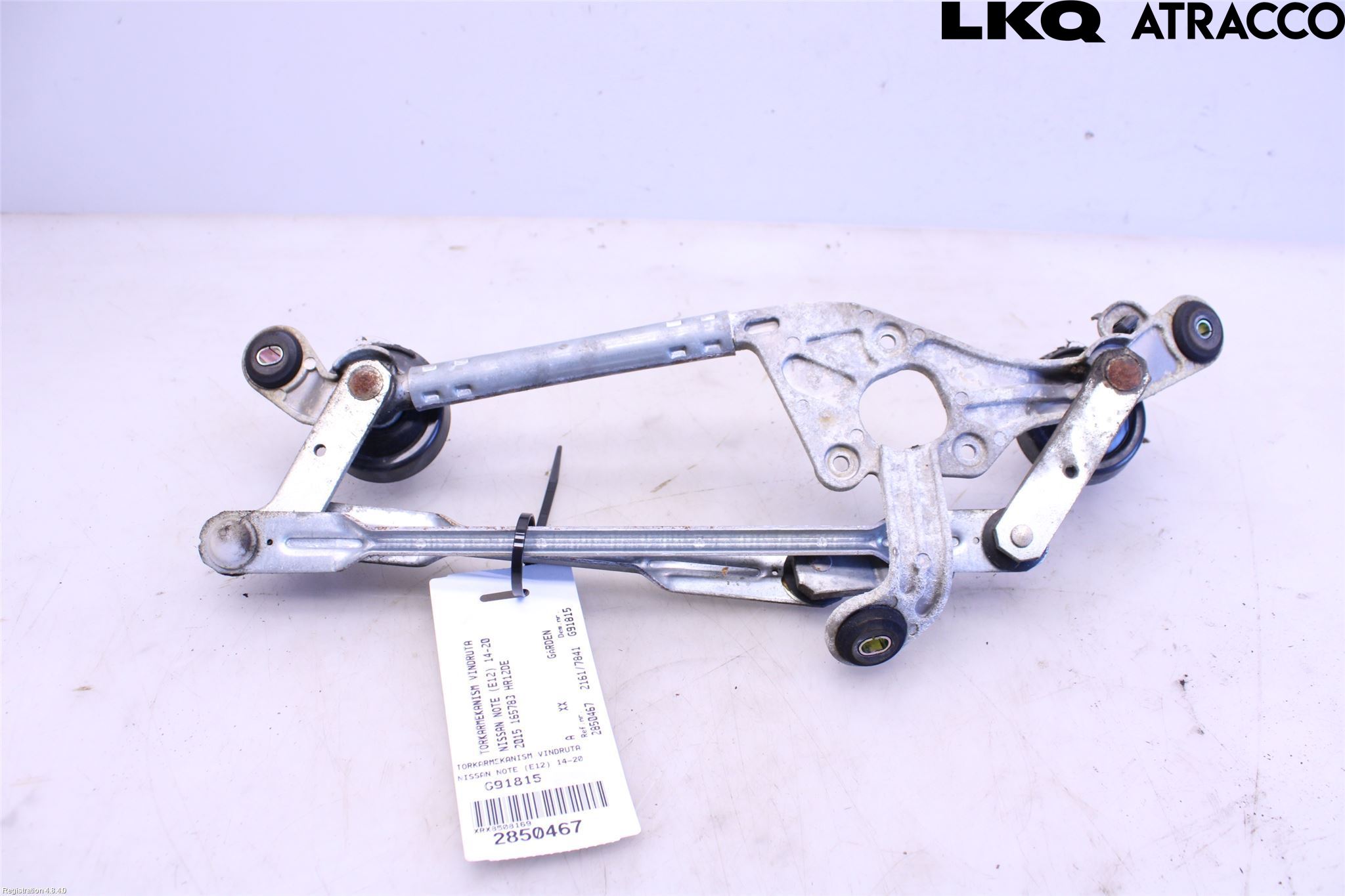 Nissan NOTE E12 14-20 Torkarmekanism Vindruta