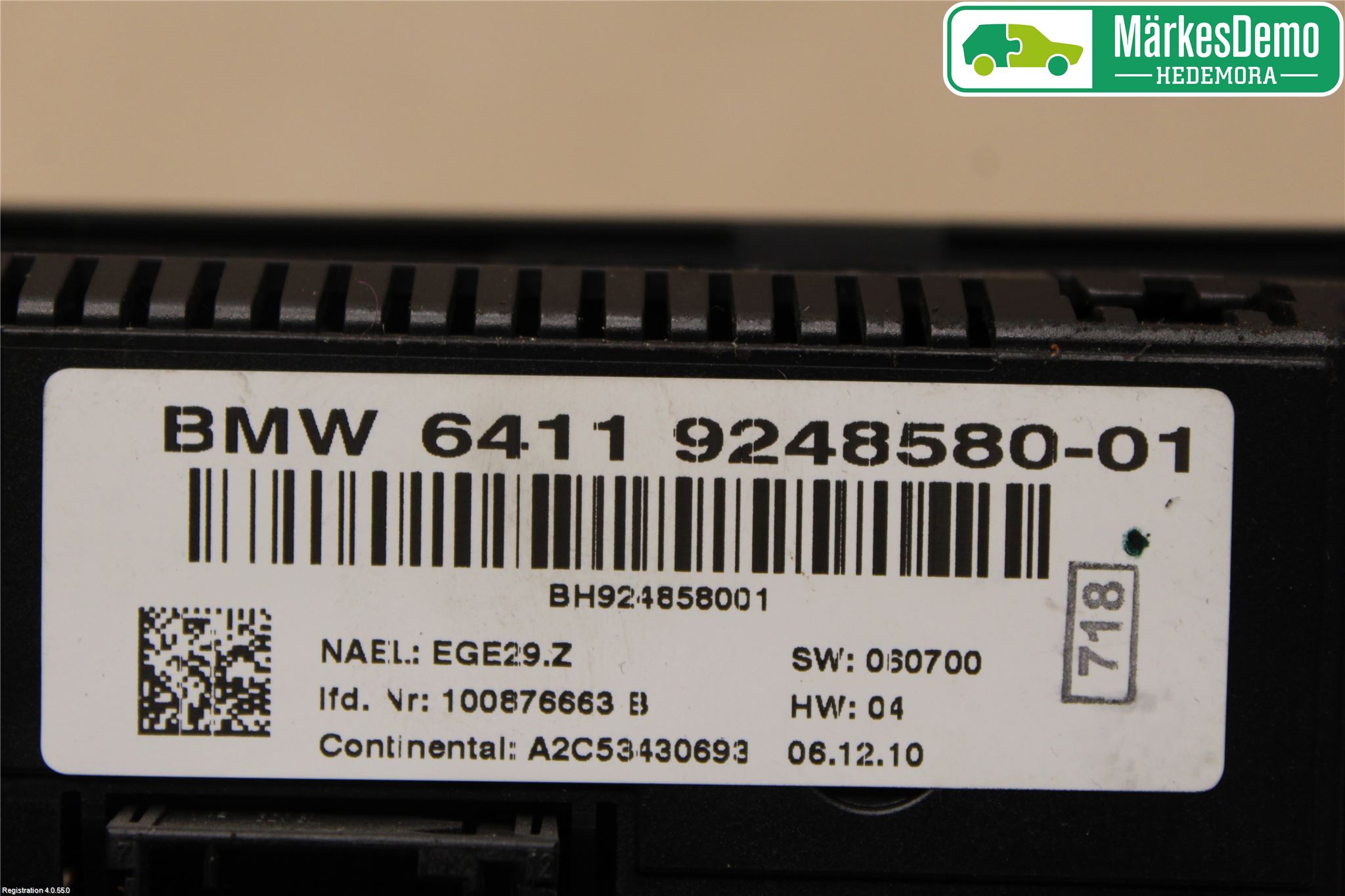 BMW X1 E84 10-15 Ac Styrenhet Ac Manöveren