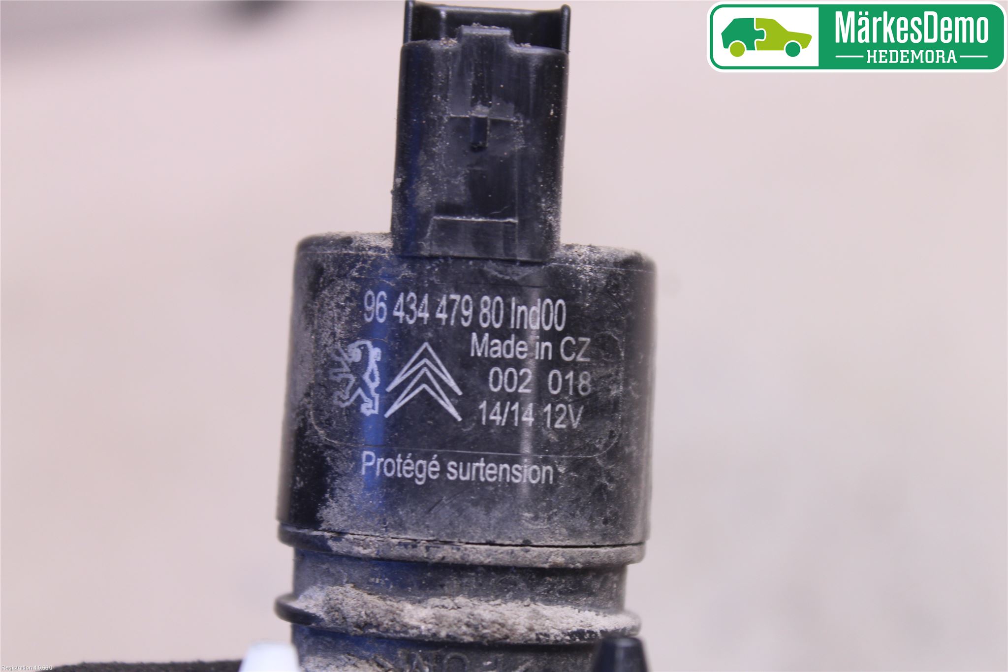 Citroen C4 CACTUS 14-20 Spolarpump Vindruta