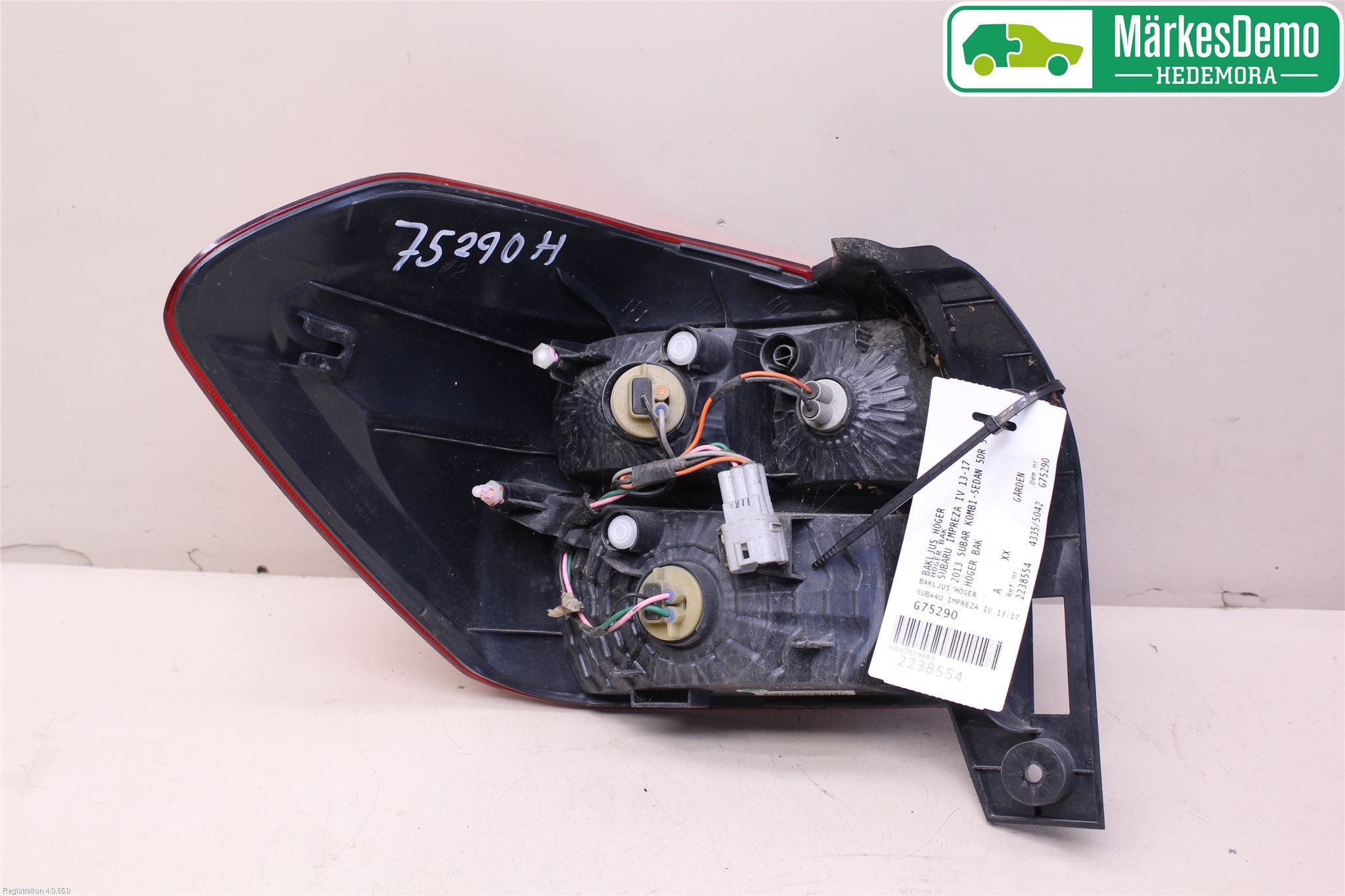 Subaru IMPREZA IV 13-17 Bakljus Höger