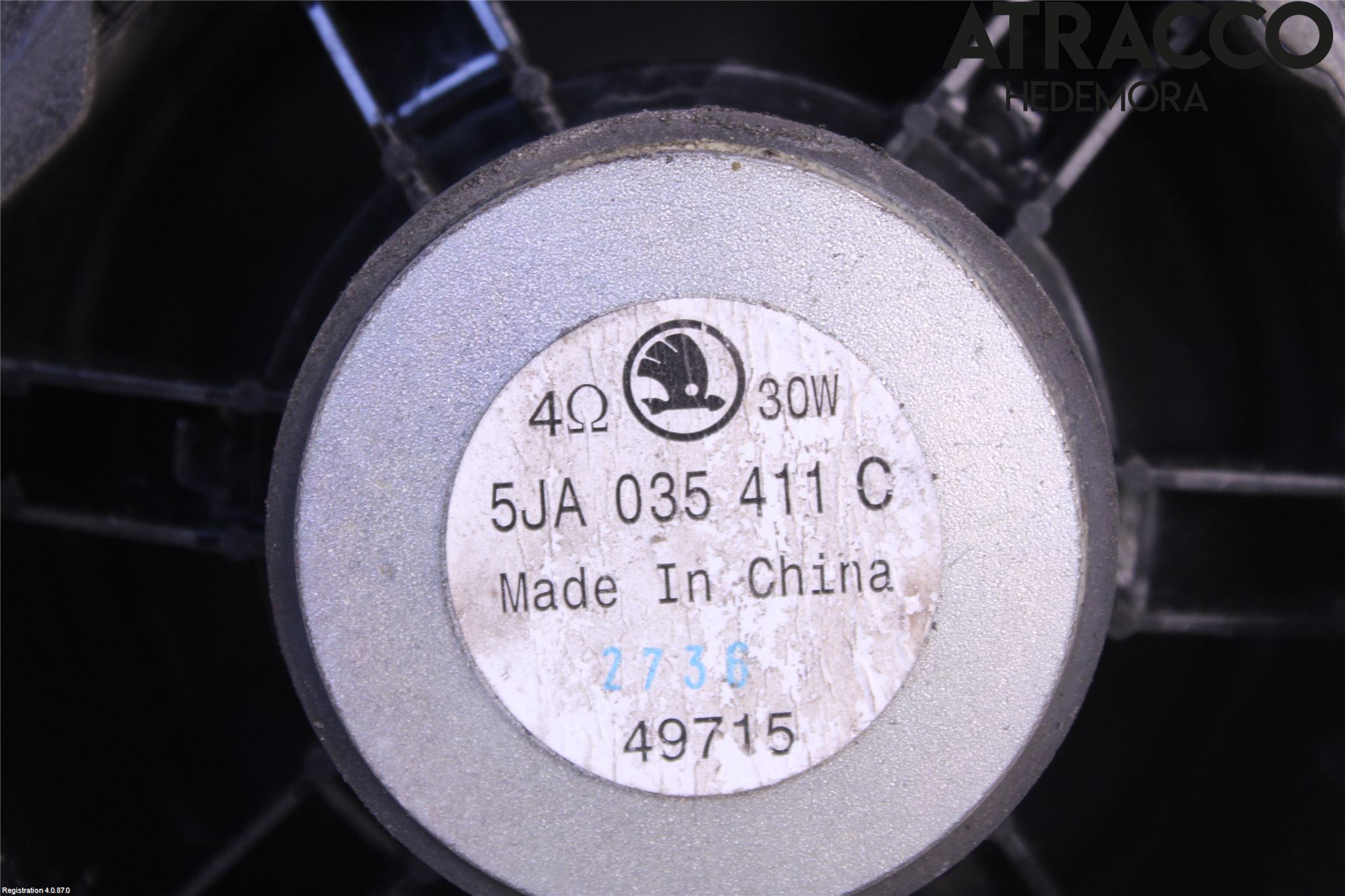 Skoda RAPID Högtalare