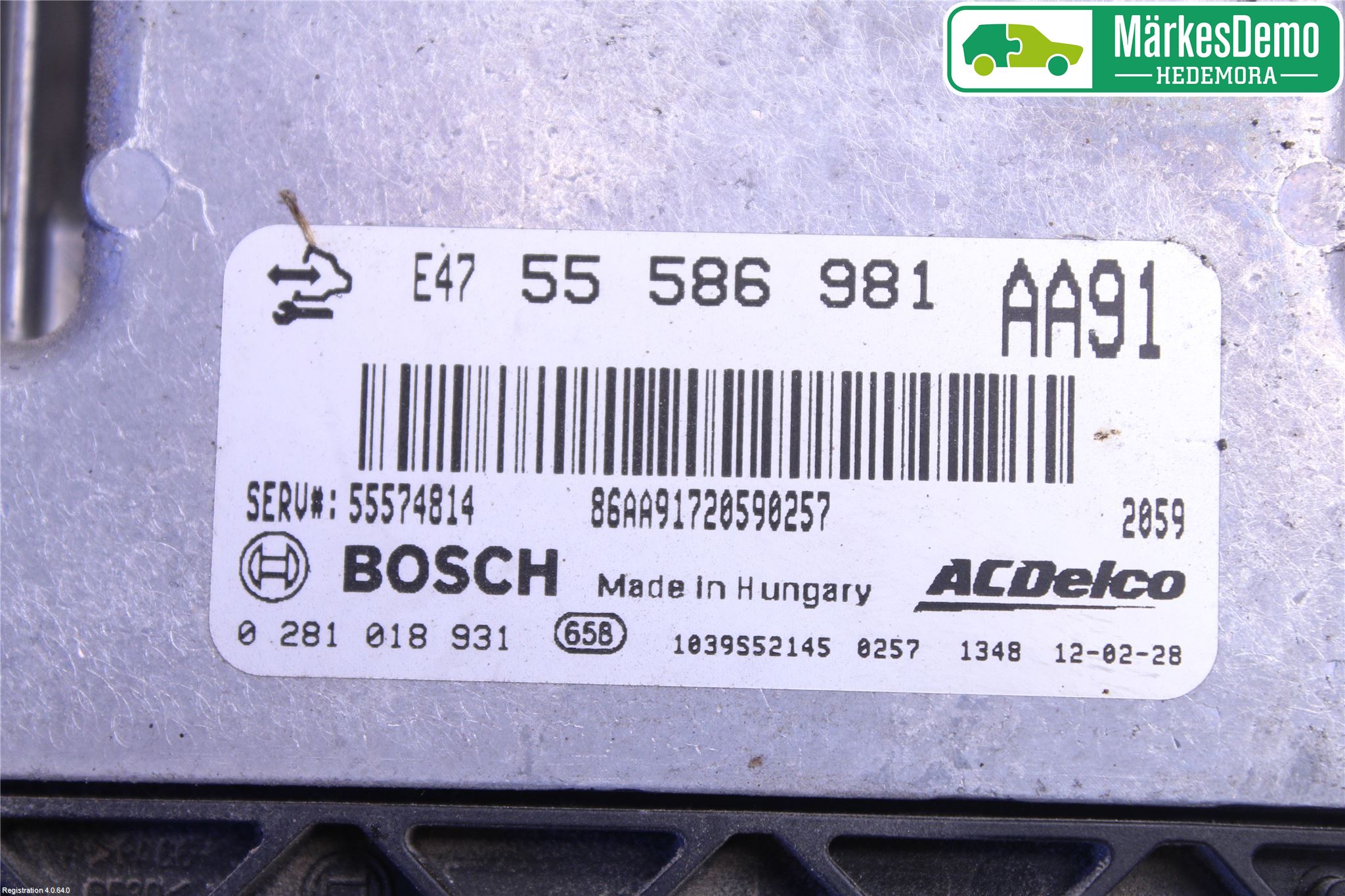 Opel INSIGNIA 09-16 Styrenhet Insprut Bensin