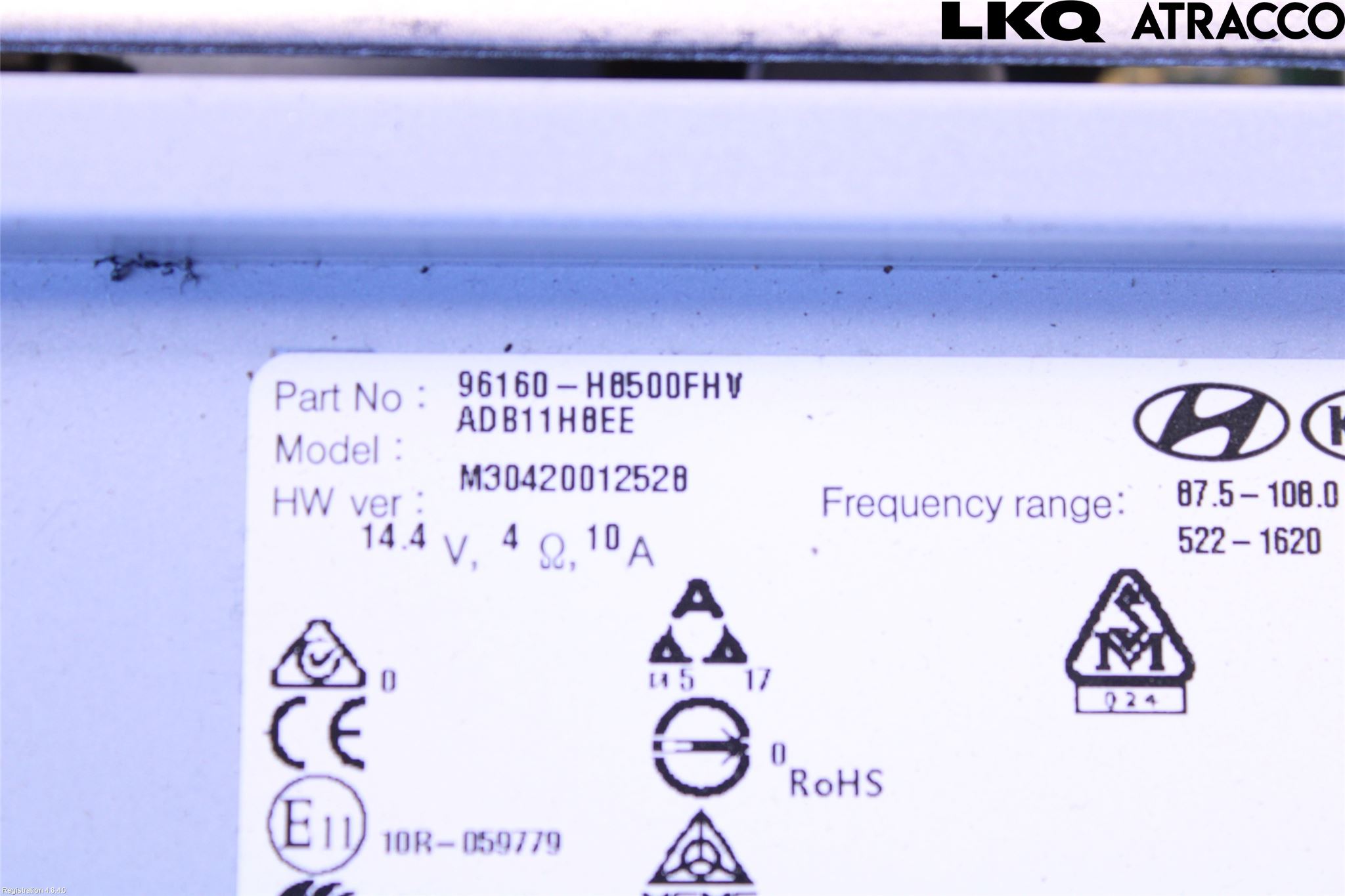 Kia RIO 17- Cd Radio - Multimediapanel