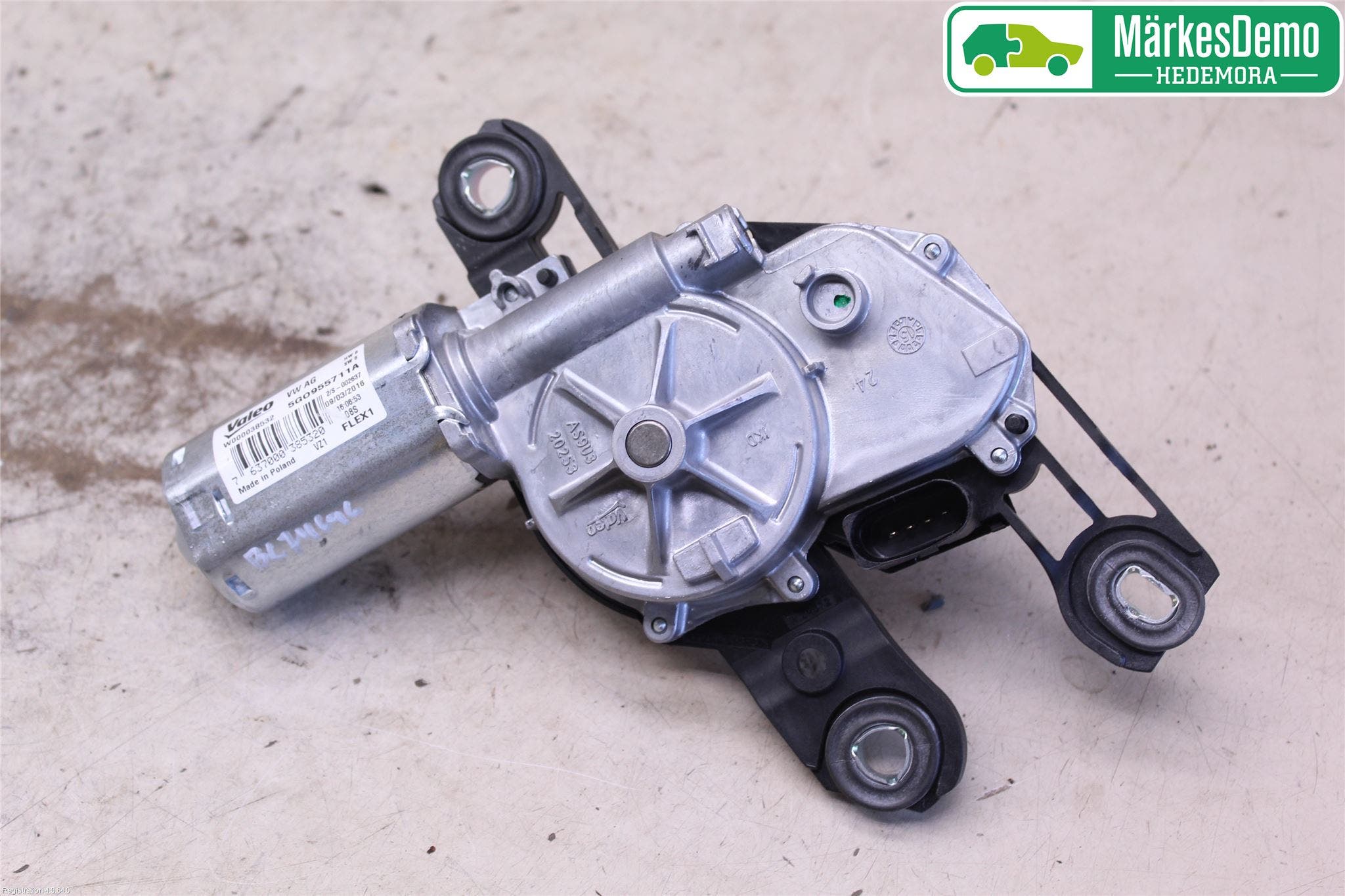 Volkswagen VW GOLF / E-GOLF VII 13-20 Torkarmotor Baklucka