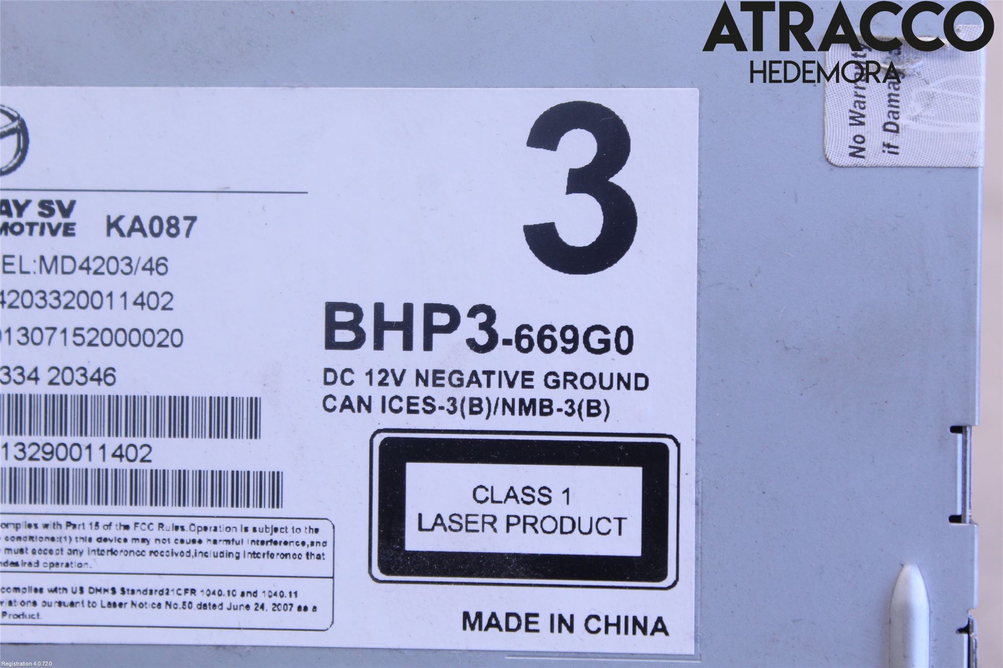 Mazda 3 III 14-19 Cd Radio - Multimediapanel