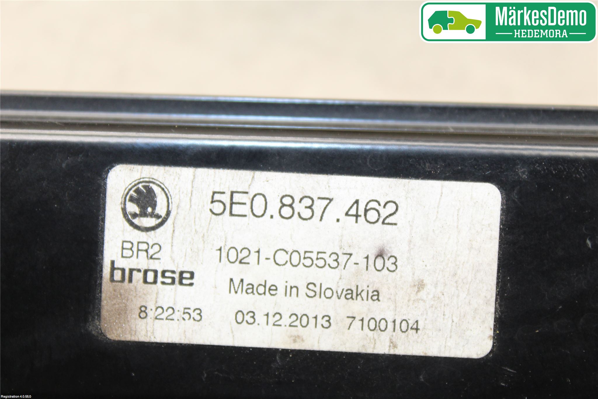 Skoda OCTAVIA (5E) 13-20 Fönsterhiss El Kompl