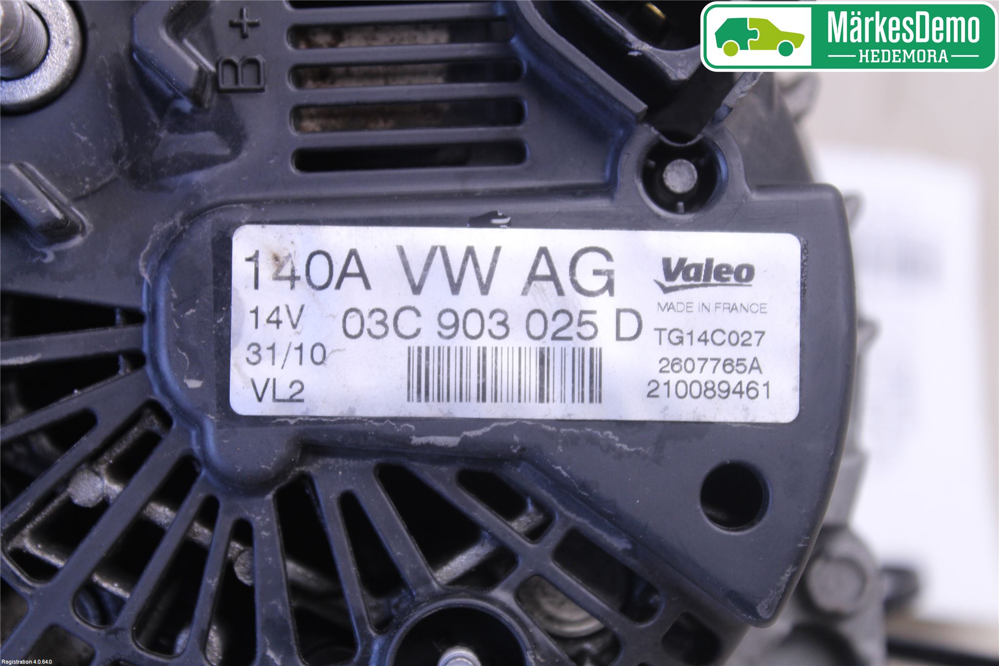 Volkswagen VW TIGUAN 07-16 Generator