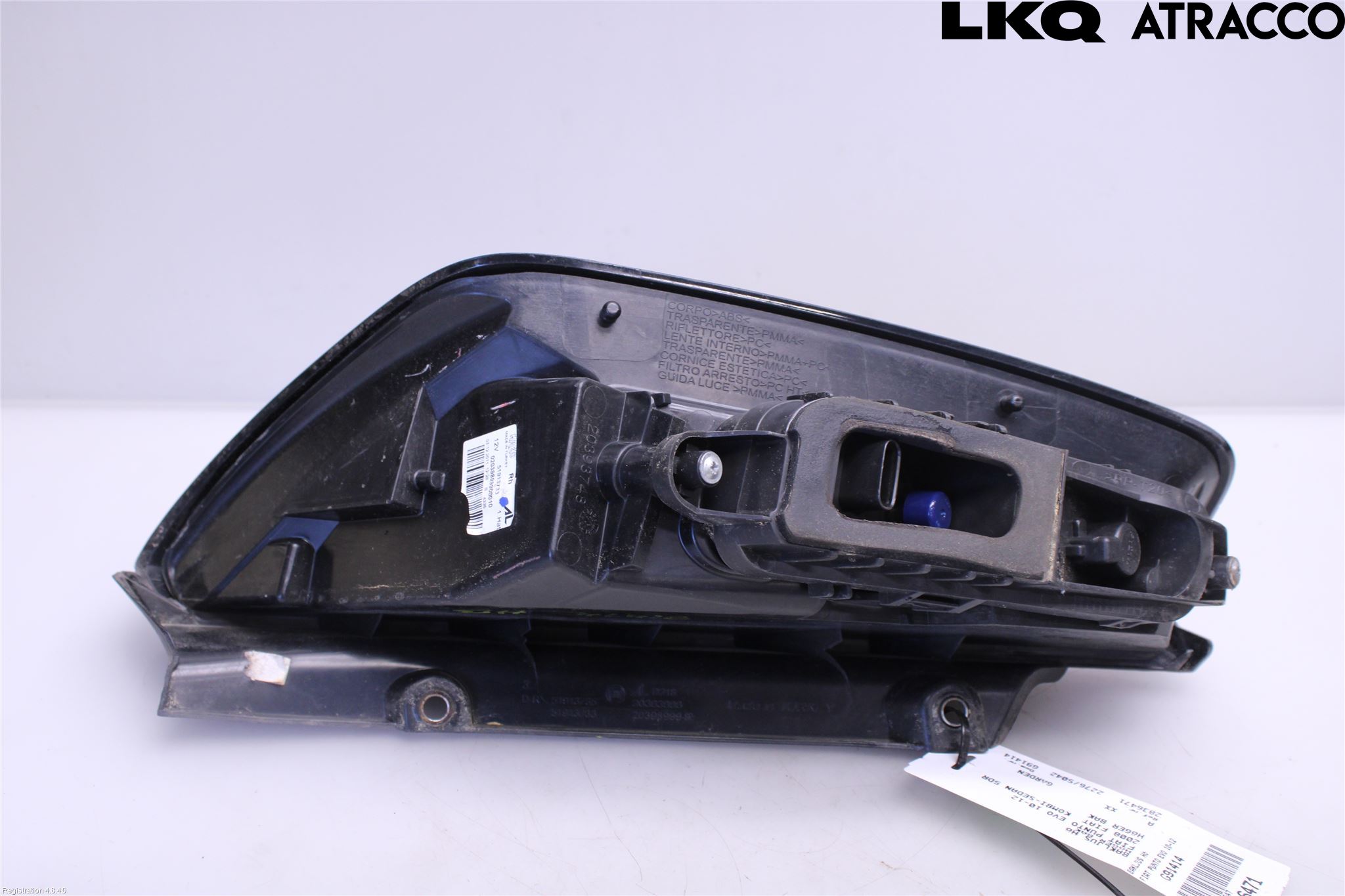 Fiat PUNTO EVO 10-12 Bakljus Höger