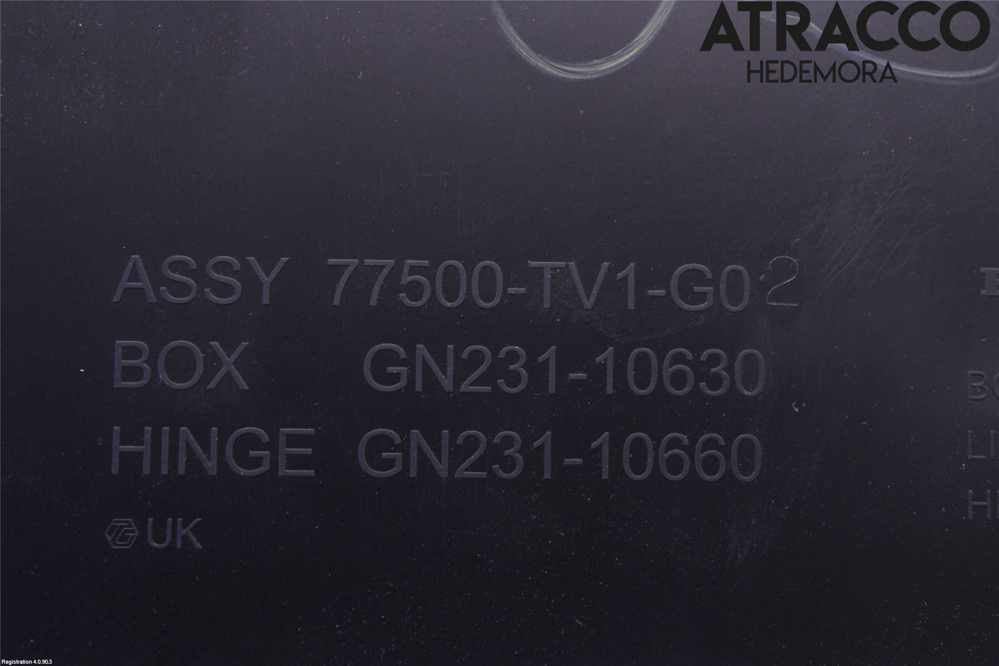 Honda CIVIC 12-16 Handskfack