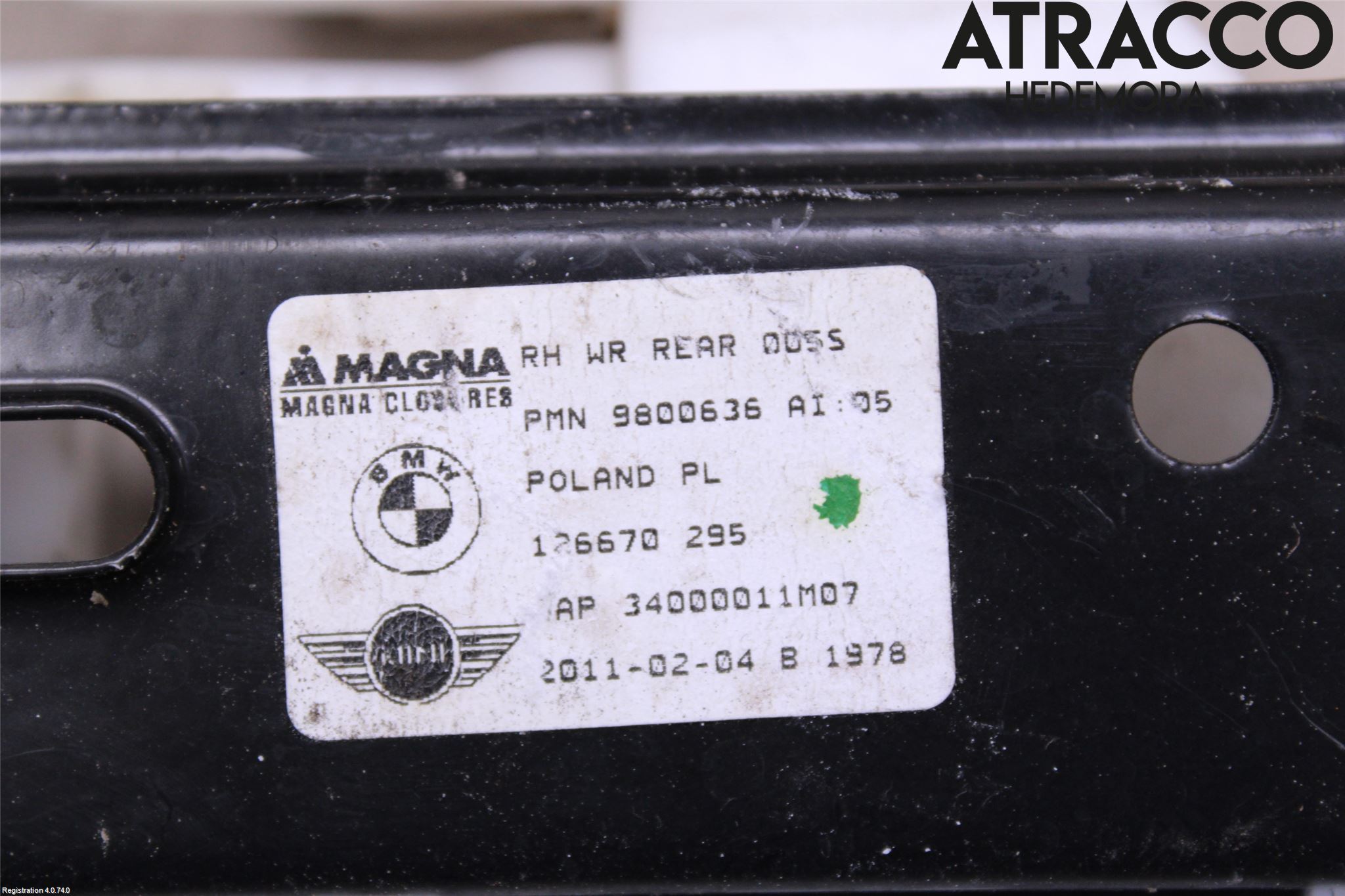 Mini COUPE R56 05-14 Fönsterhiss El Kompl