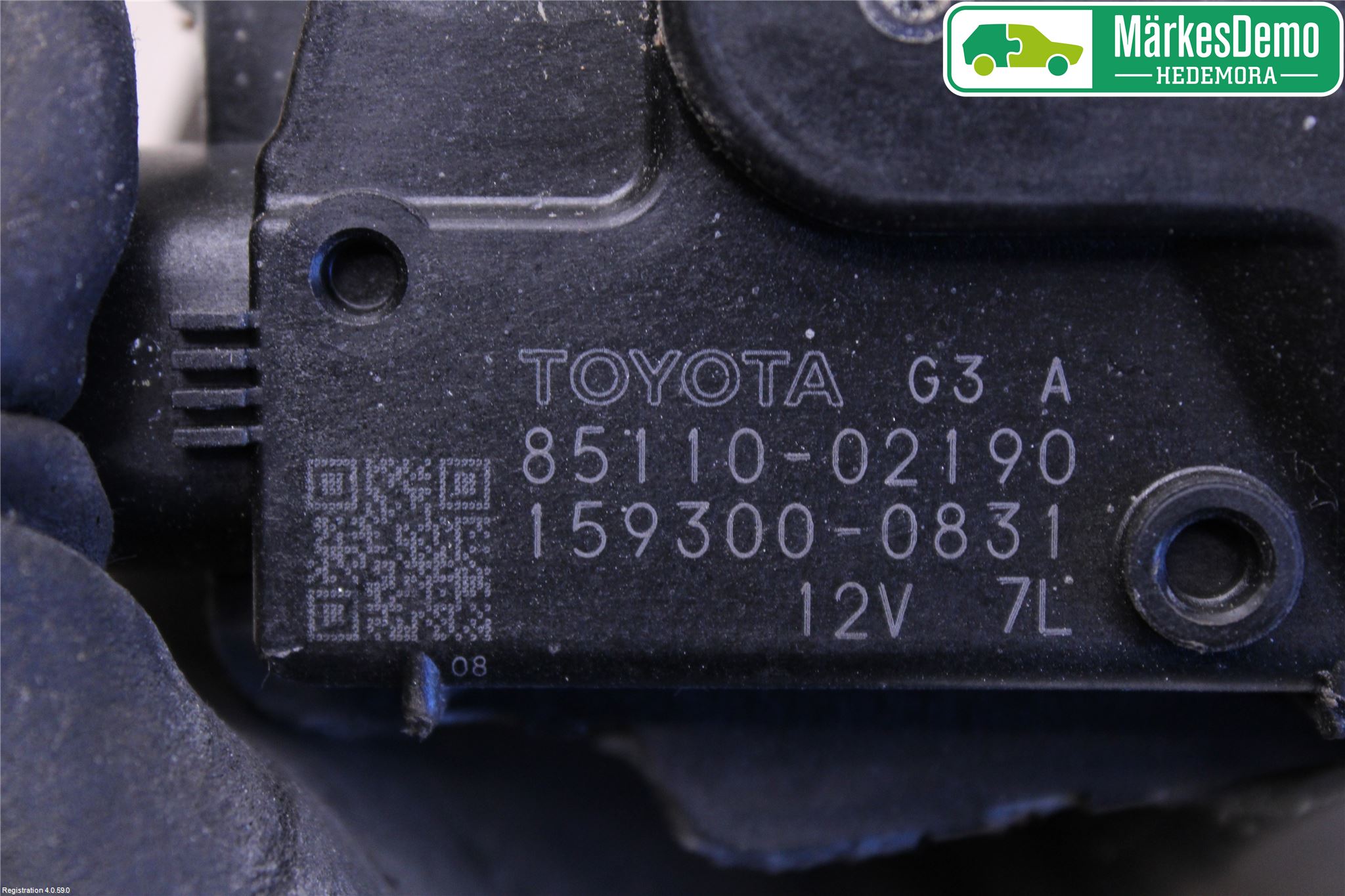 Toyota AURIS 07-09 Torkarmotor Vindruta