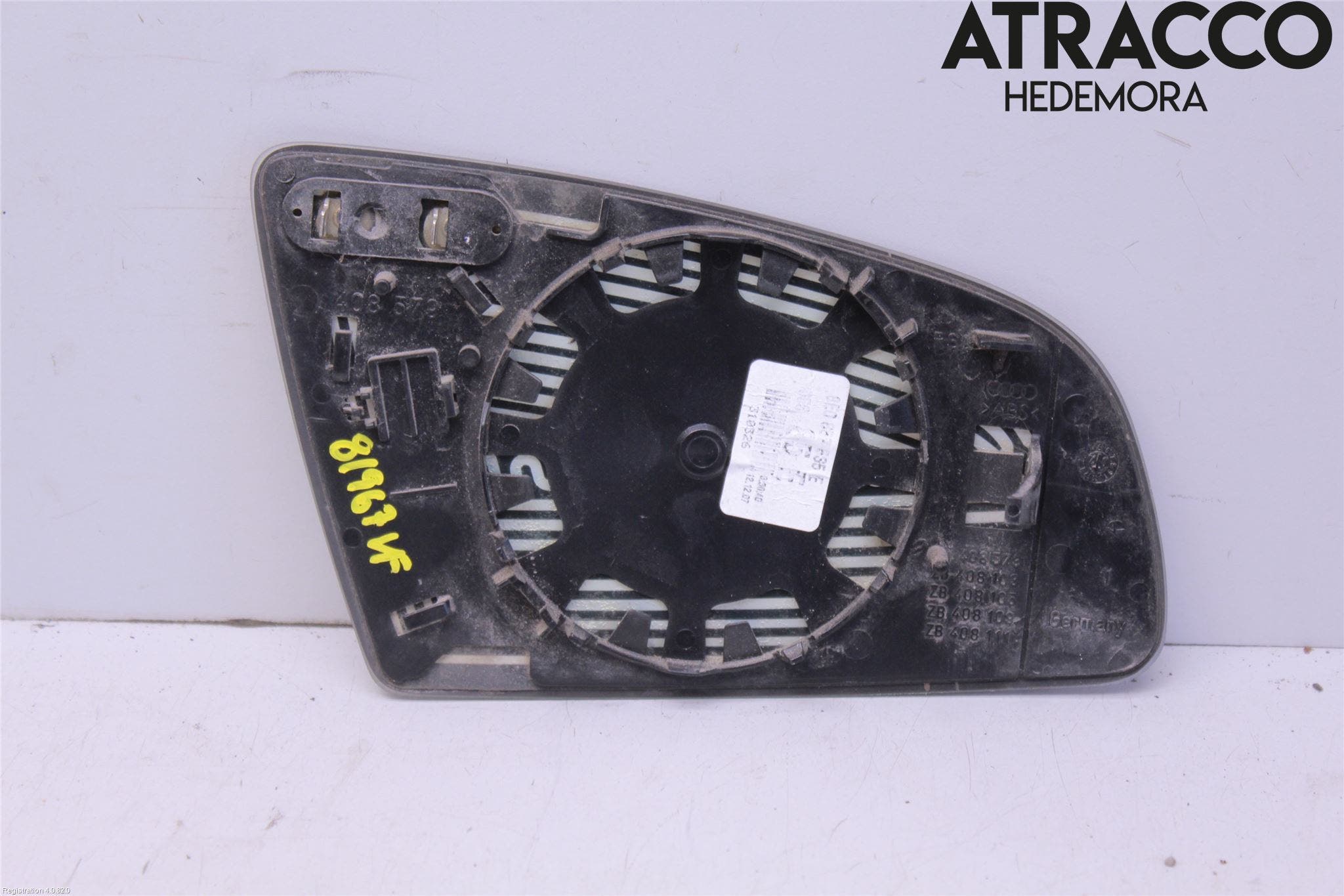 Audi A4/S4 05-07 Spegelglas Vä
