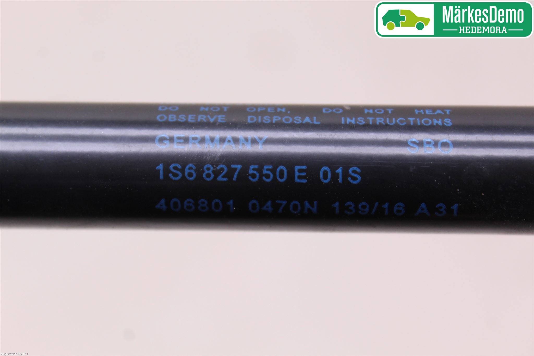 Volkswagen VW UP! / E-UP! Gasfjäder Baklucka