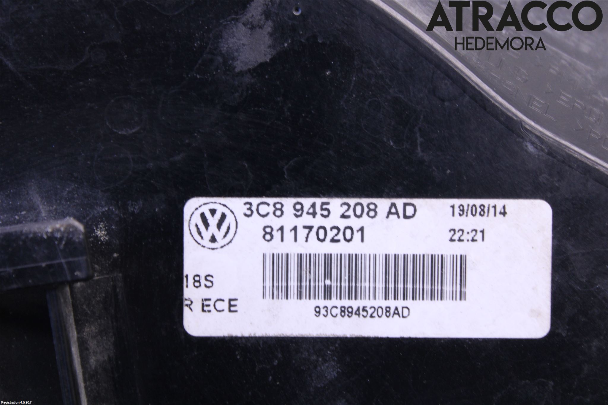 Volkswagen VW PASSAT CC 08-16 Bakljus Höger