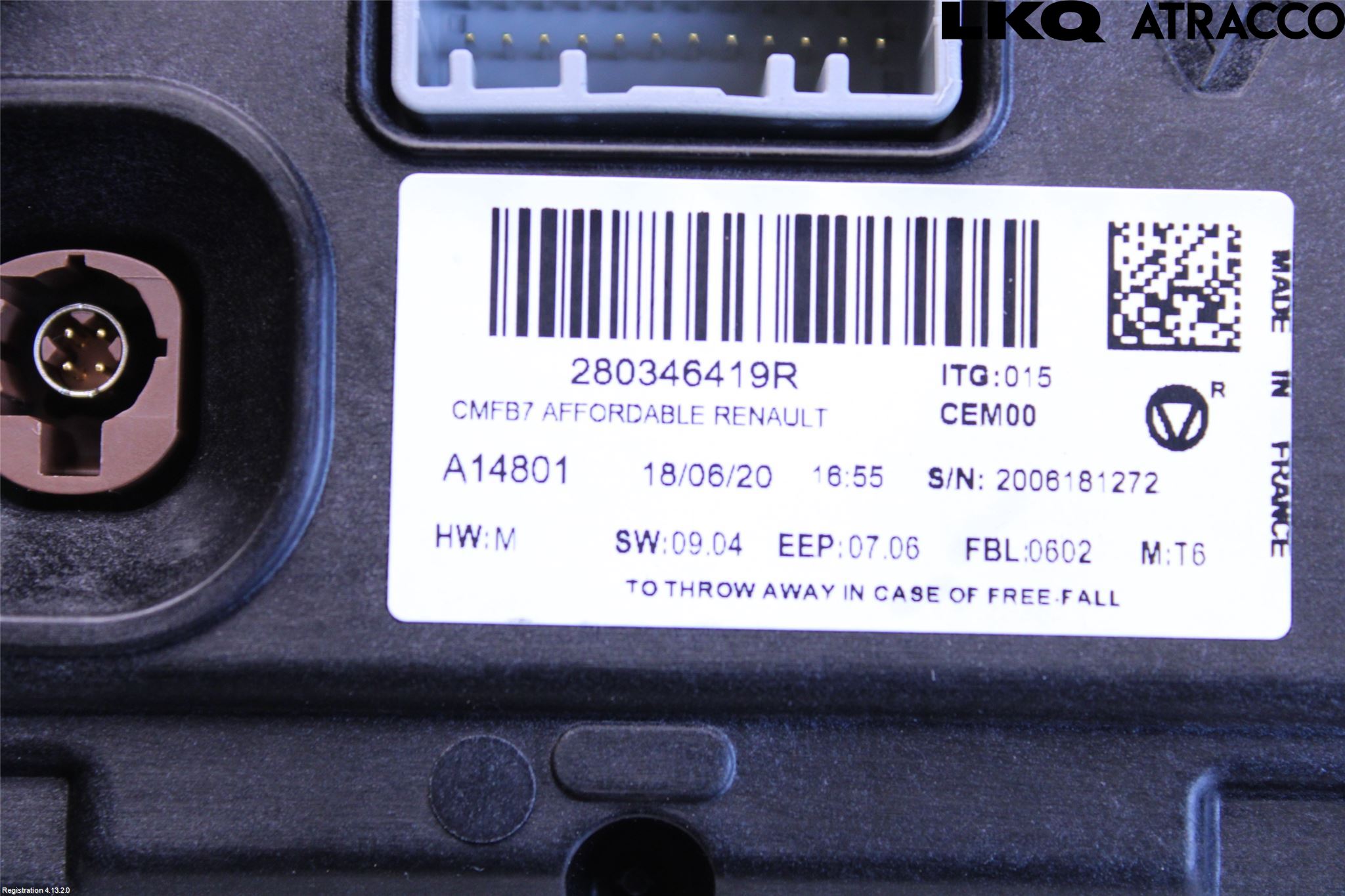 Renault CAPTUR 20-24 Cd Radio - Multimediapanel