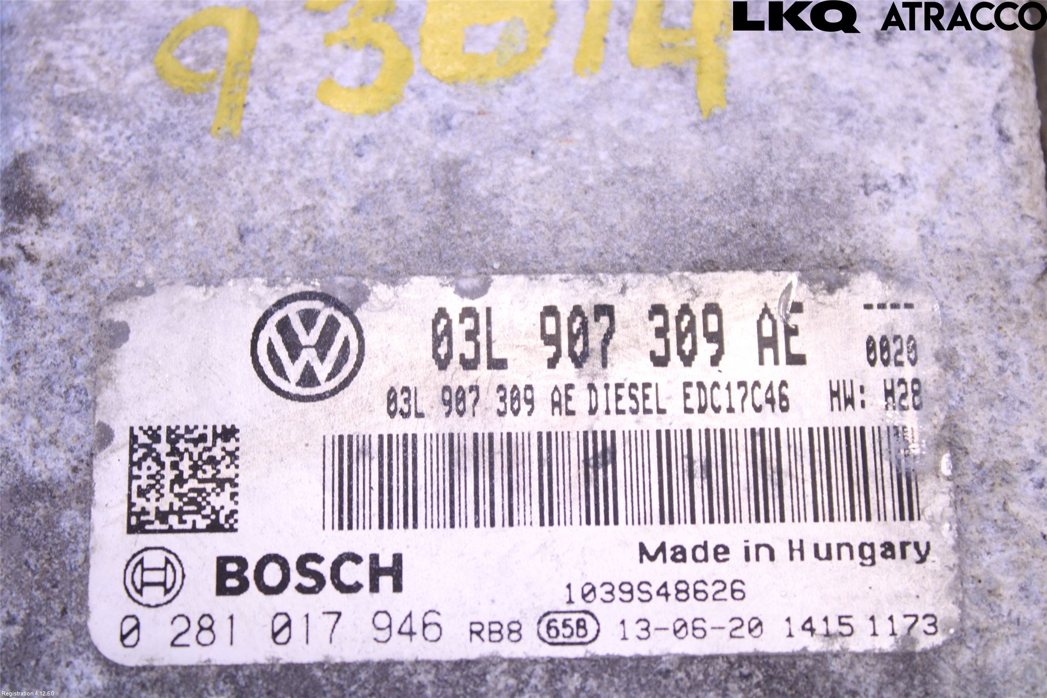 Volkswagen VW PASSAT 11-14 Styrenhet Inspump Diesel