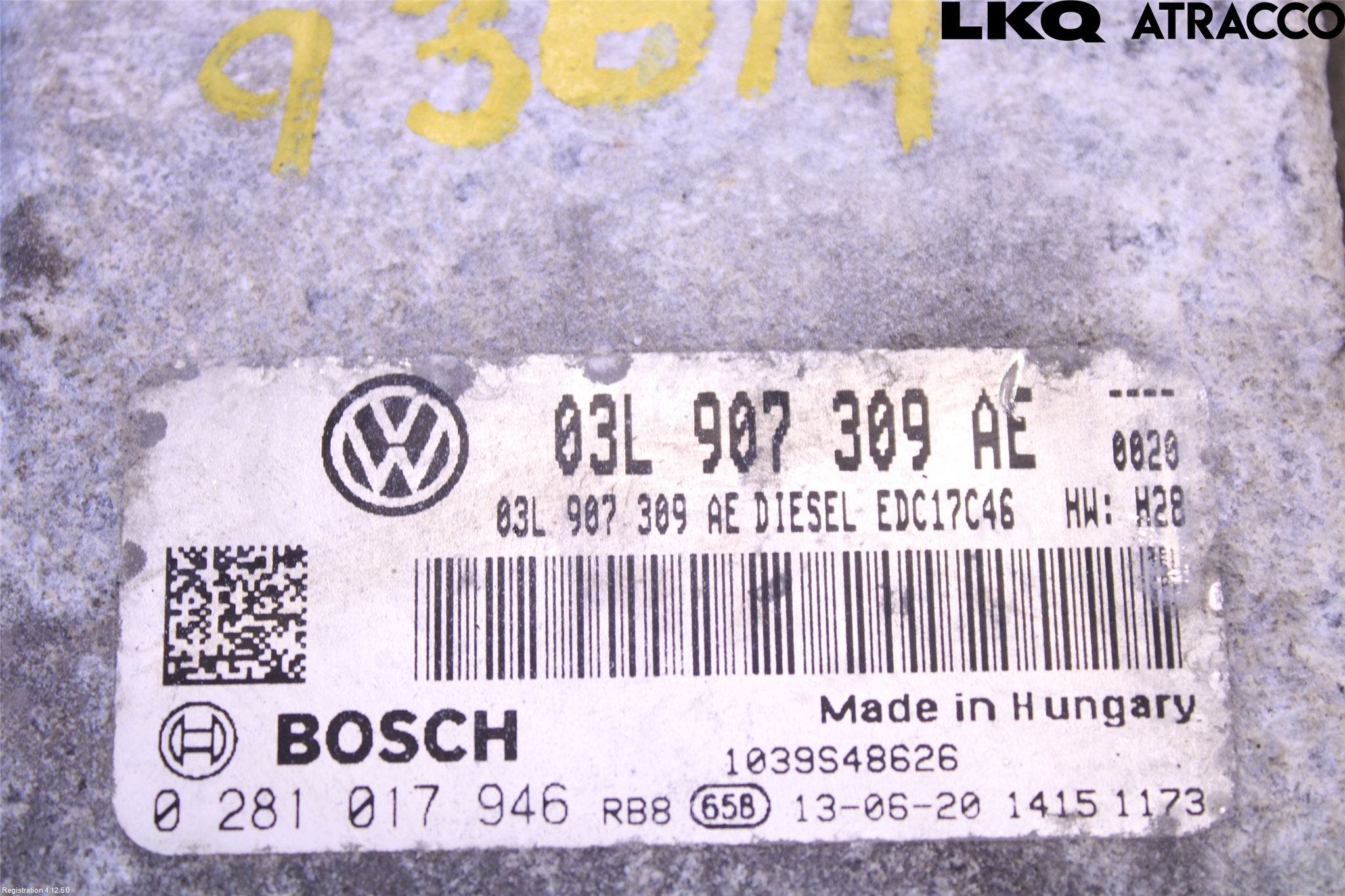Volkswagen VW PASSAT 11-14 Styrenhet Inspump Diesel