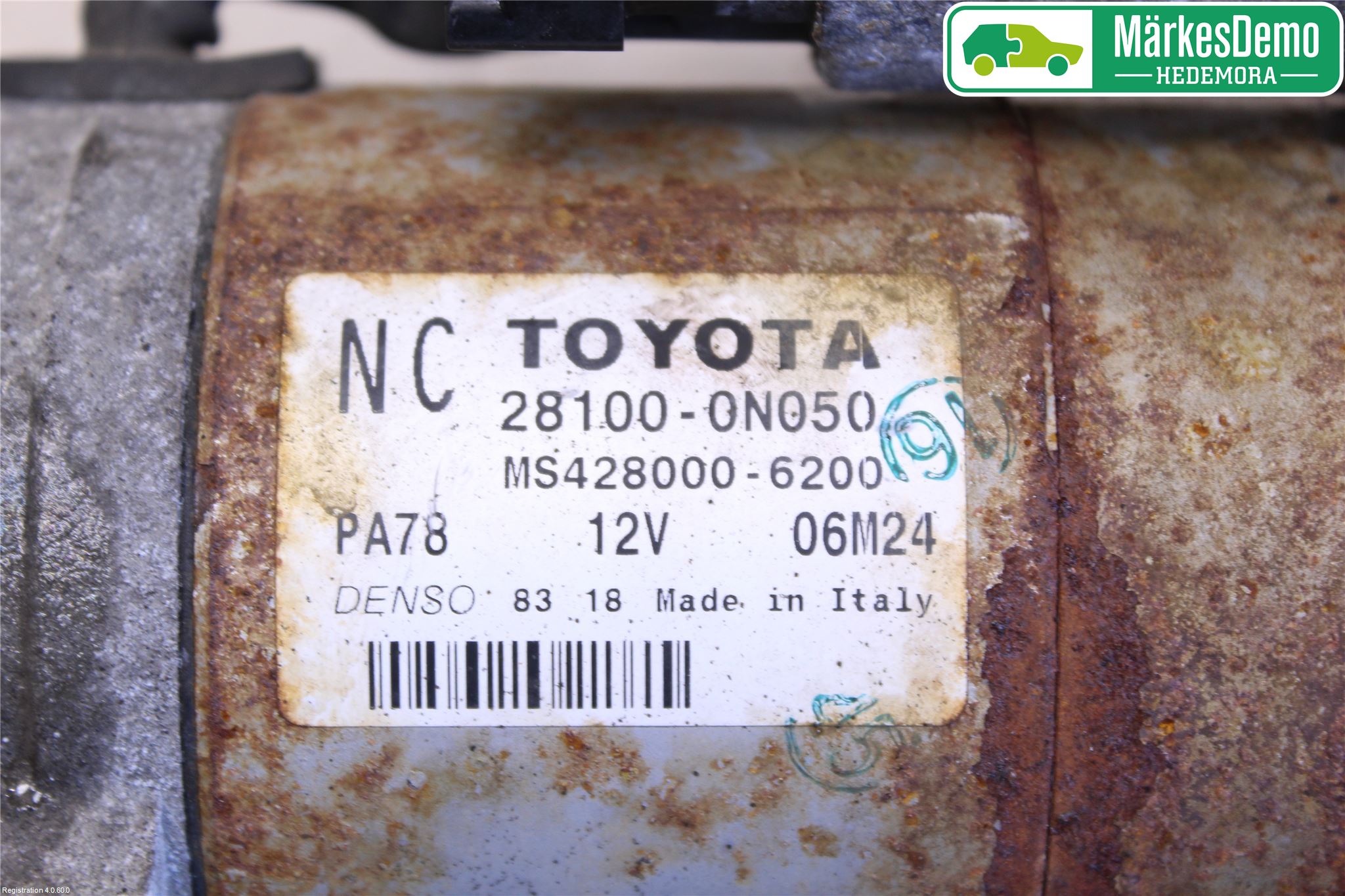 Toyota AURIS 10-12 Startmotor Diesel
